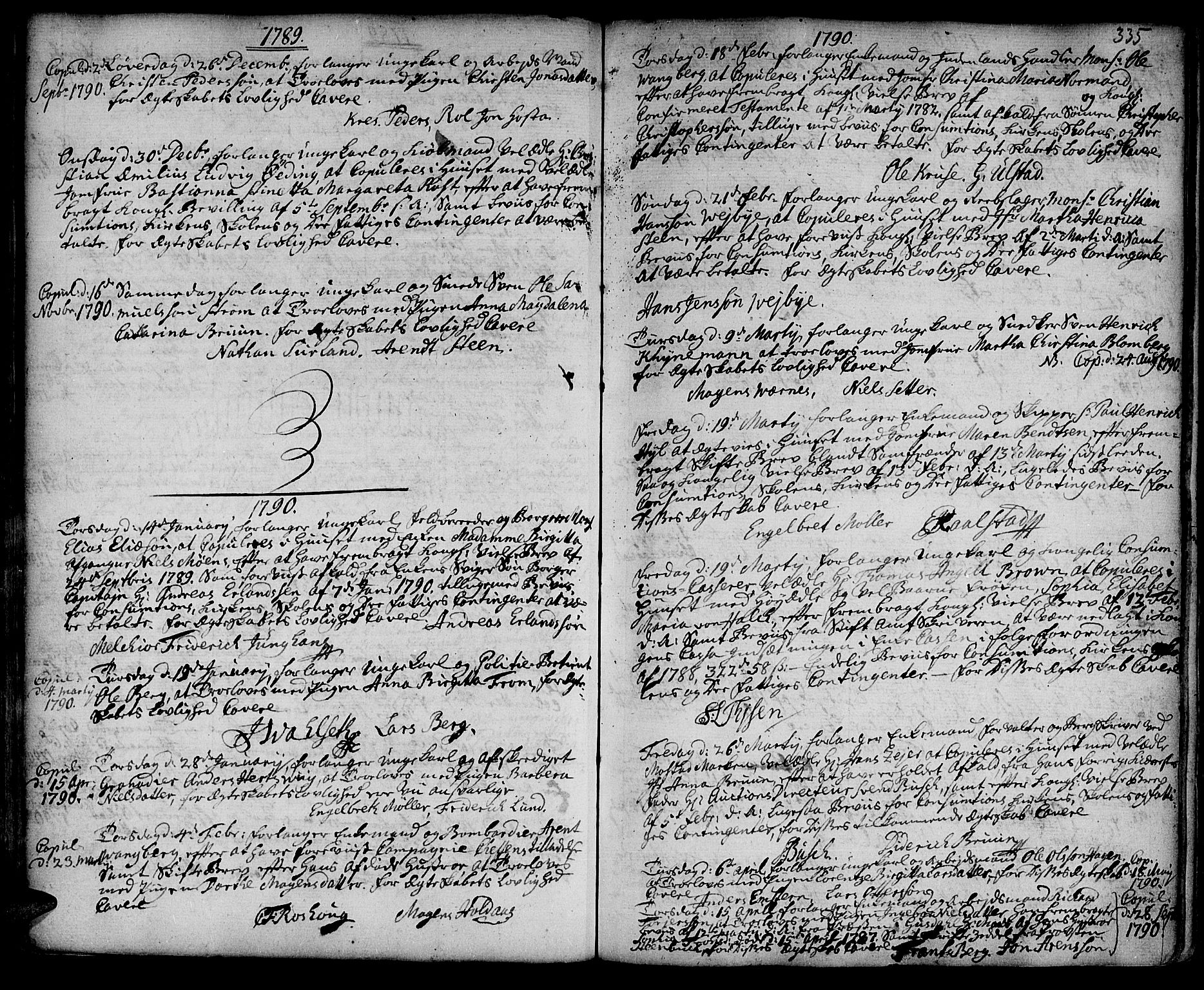 Ministerialprotokoller, klokkerbøker og fødselsregistre - Sør-Trøndelag, SAT/A-1456/601/L0038: Parish register (official) no. 601A06, 1766-1877, p. 335