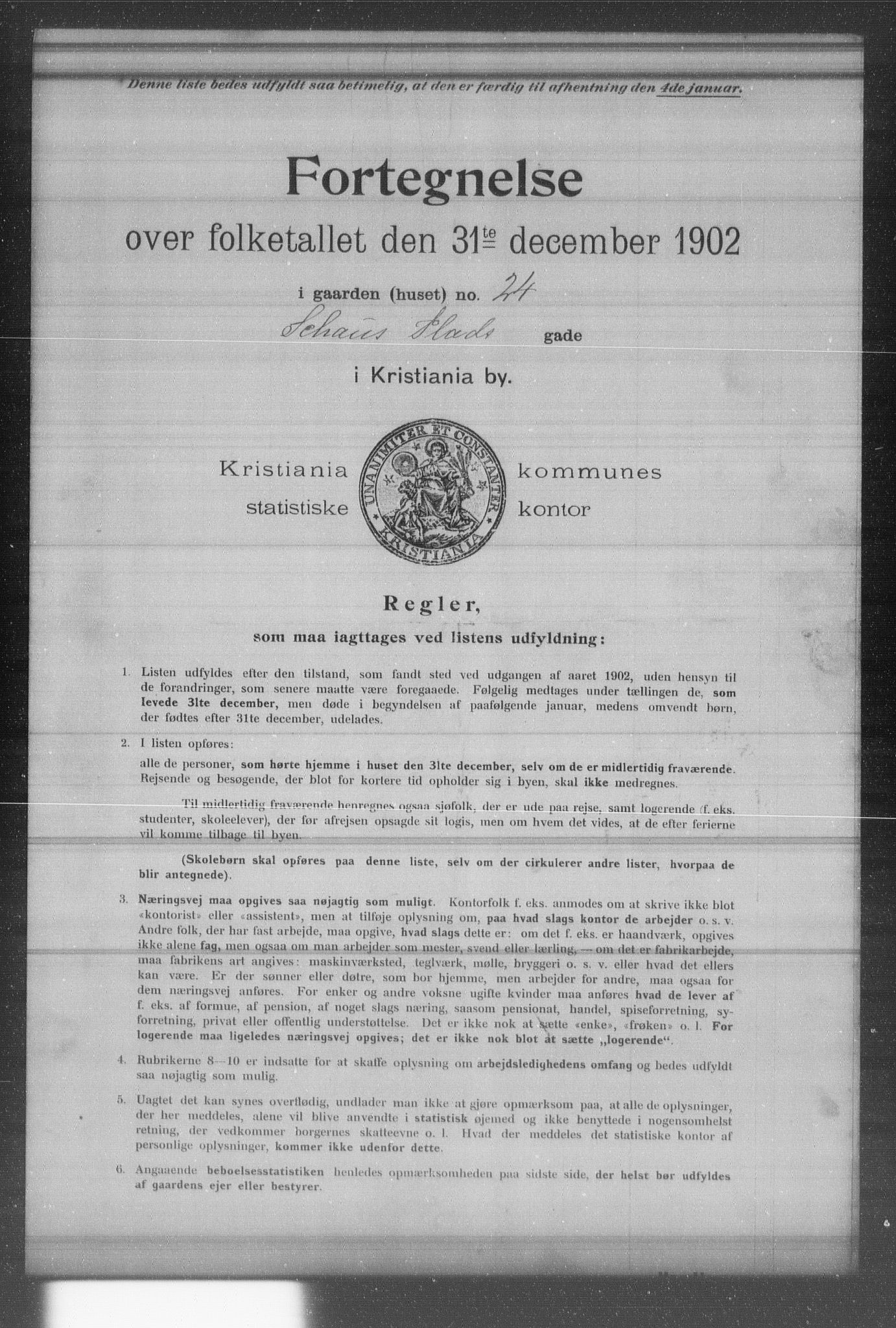 OBA, Municipal Census 1902 for Kristiania, 1902, p. 16986