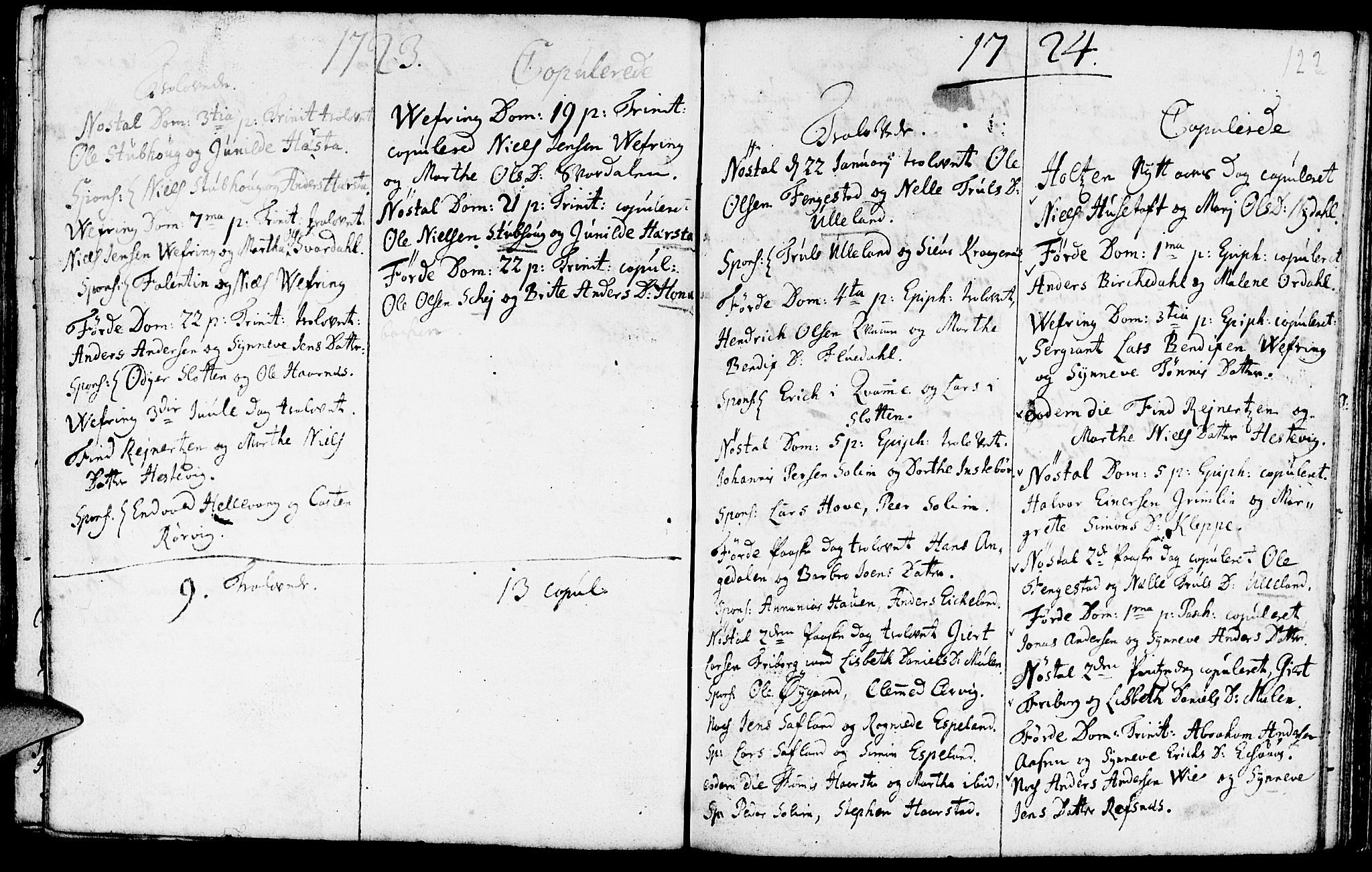 Førde sokneprestembete, SAB/A-79901/H/Haa/Haaa/L0001: Parish register (official) no. A 1, 1720-1727, p. 122