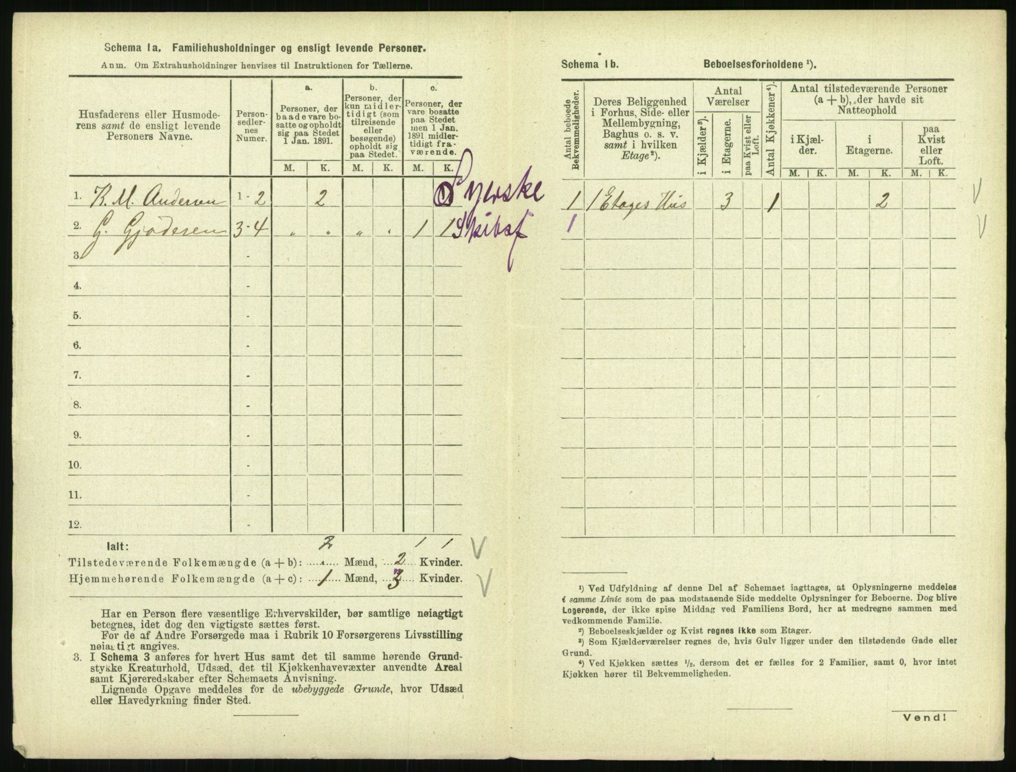 RA, 1891 census for 0801 Kragerø, 1891, p. 355