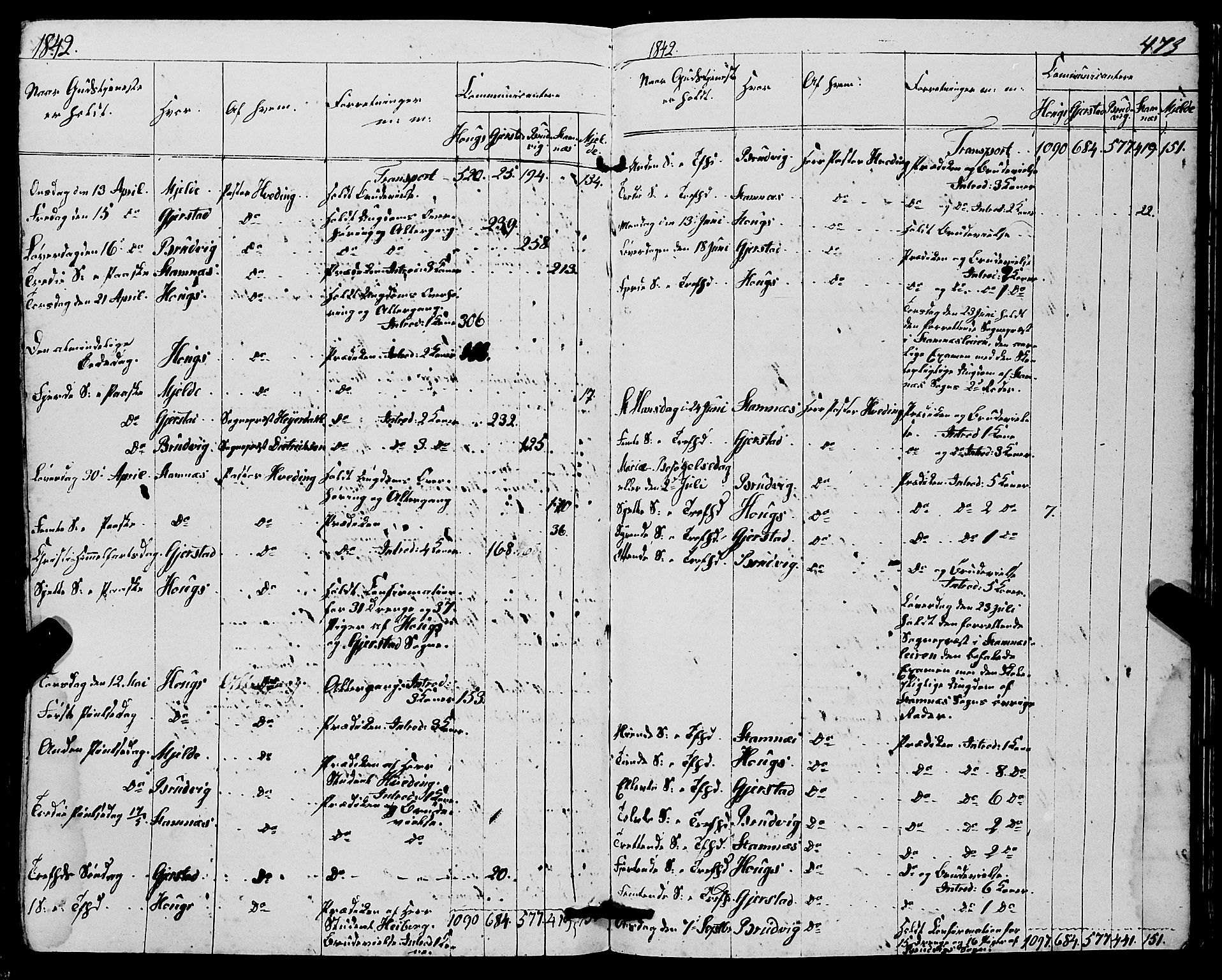 Haus sokneprestembete, AV/SAB-A-75601/H/Haa: Parish register (official) no. A 15, 1838-1847, p. 473