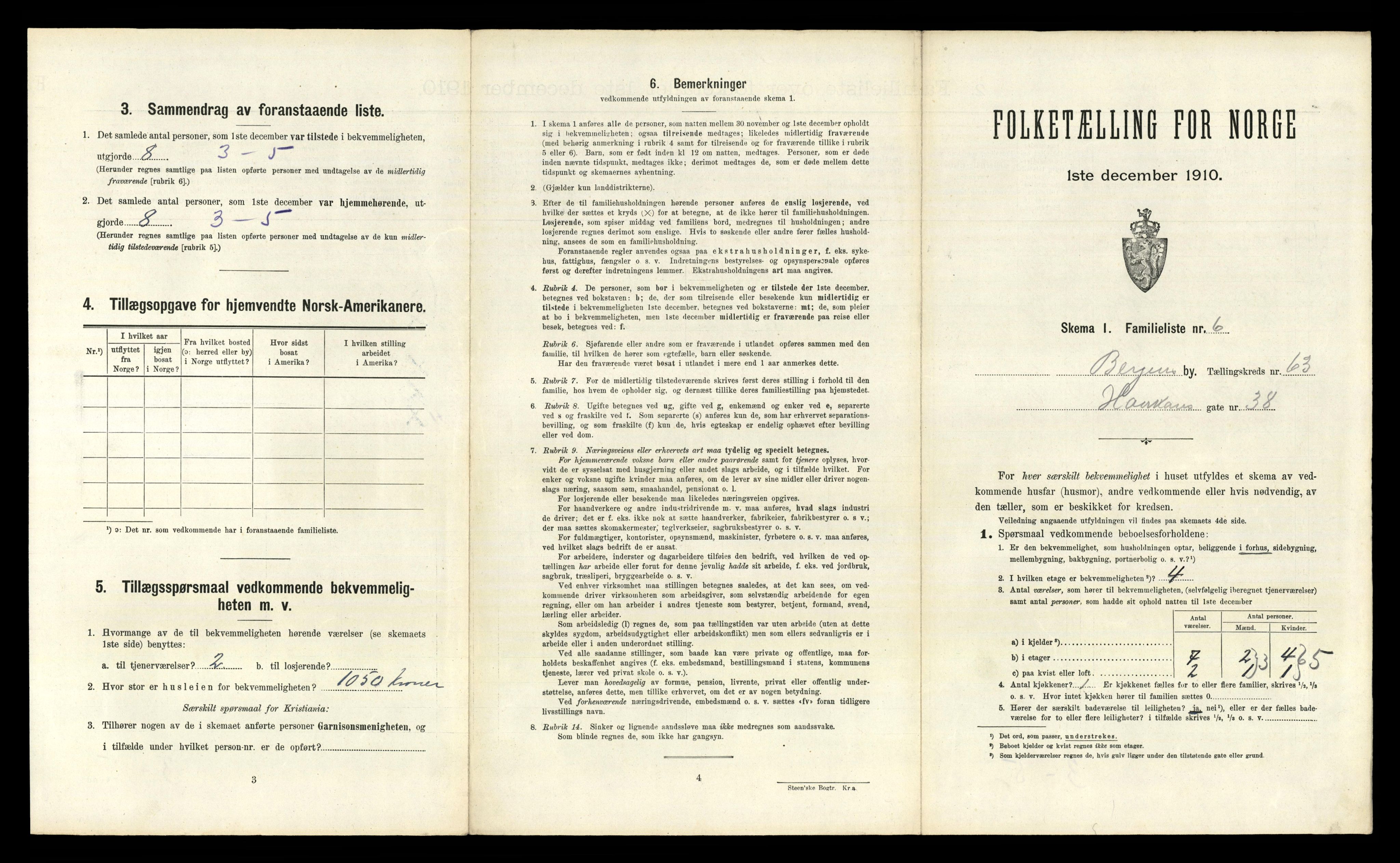 RA, 1910 census for Bergen, 1910, p. 21925