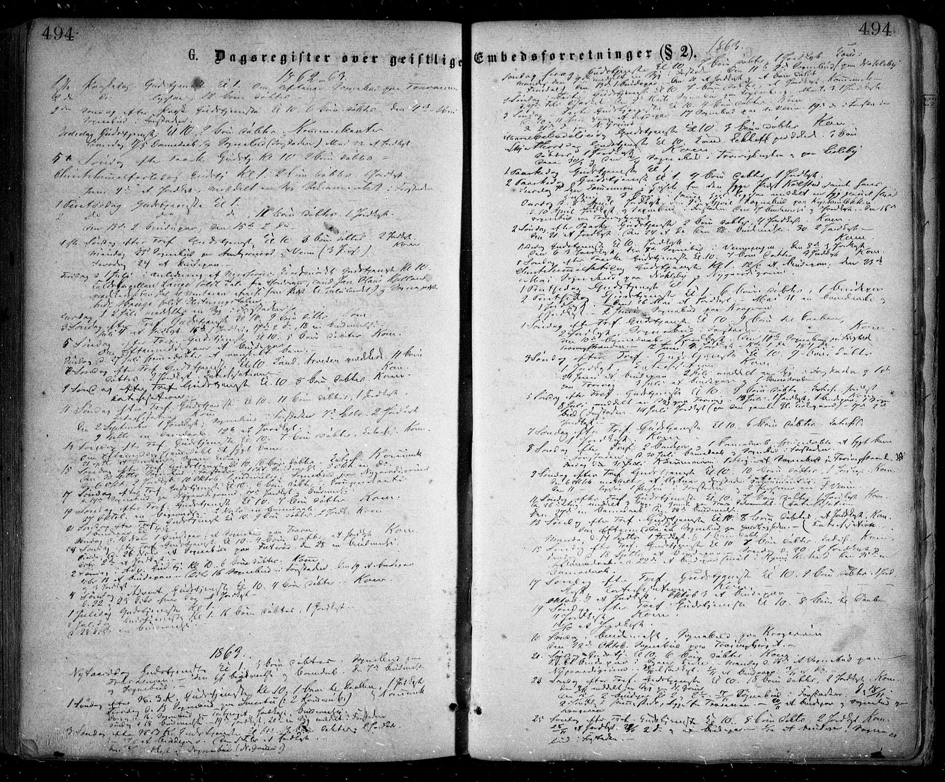 Glemmen prestekontor Kirkebøker, SAO/A-10908/F/Fa/L0008: Parish register (official) no. 8, 1862-1871, p. 494