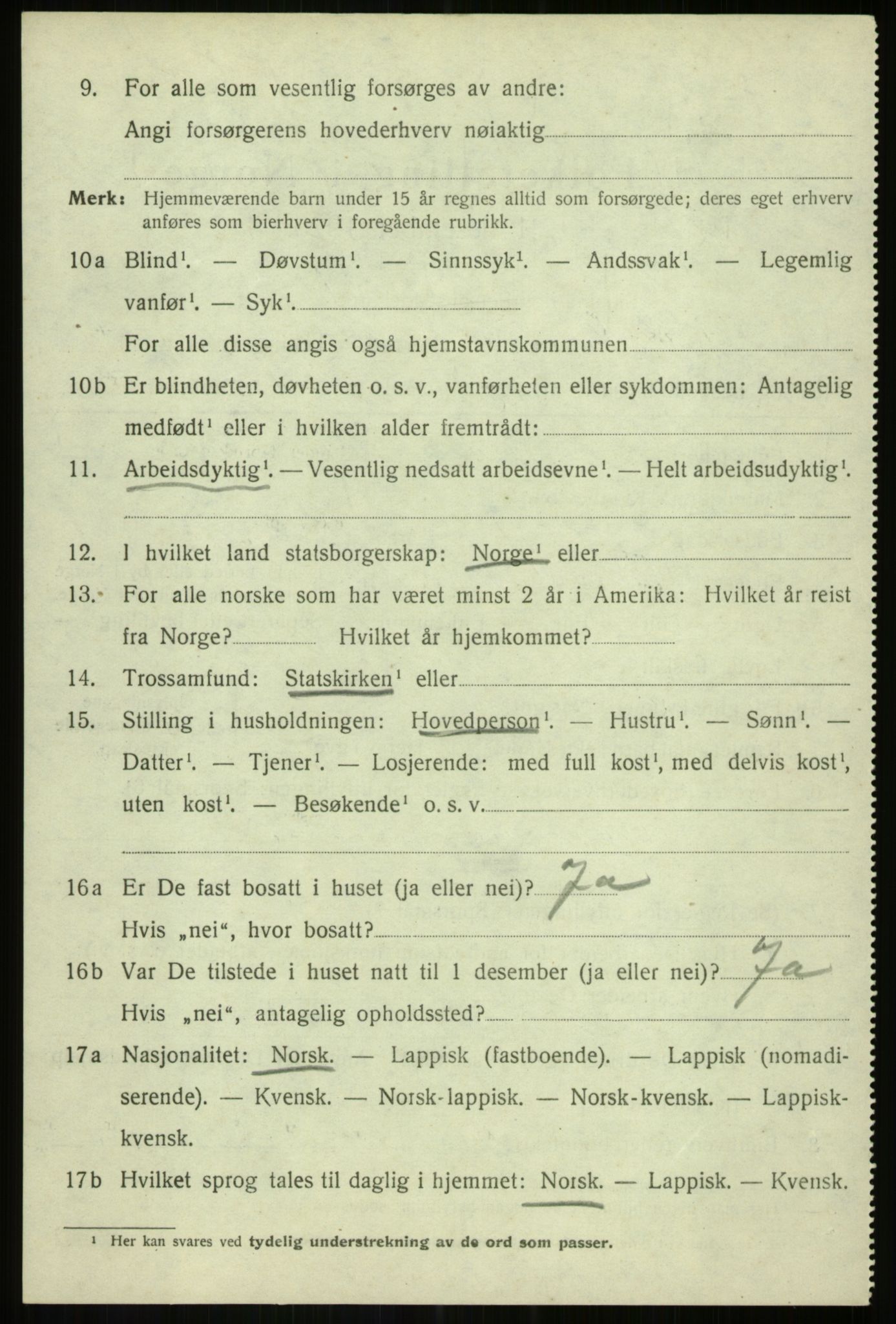 SATØ, 1920 census for Lenvik, 1920, p. 5855