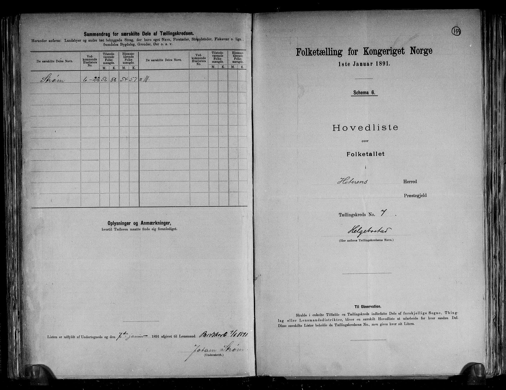 RA, 1891 census for 1617 Hitra, 1891, p. 16