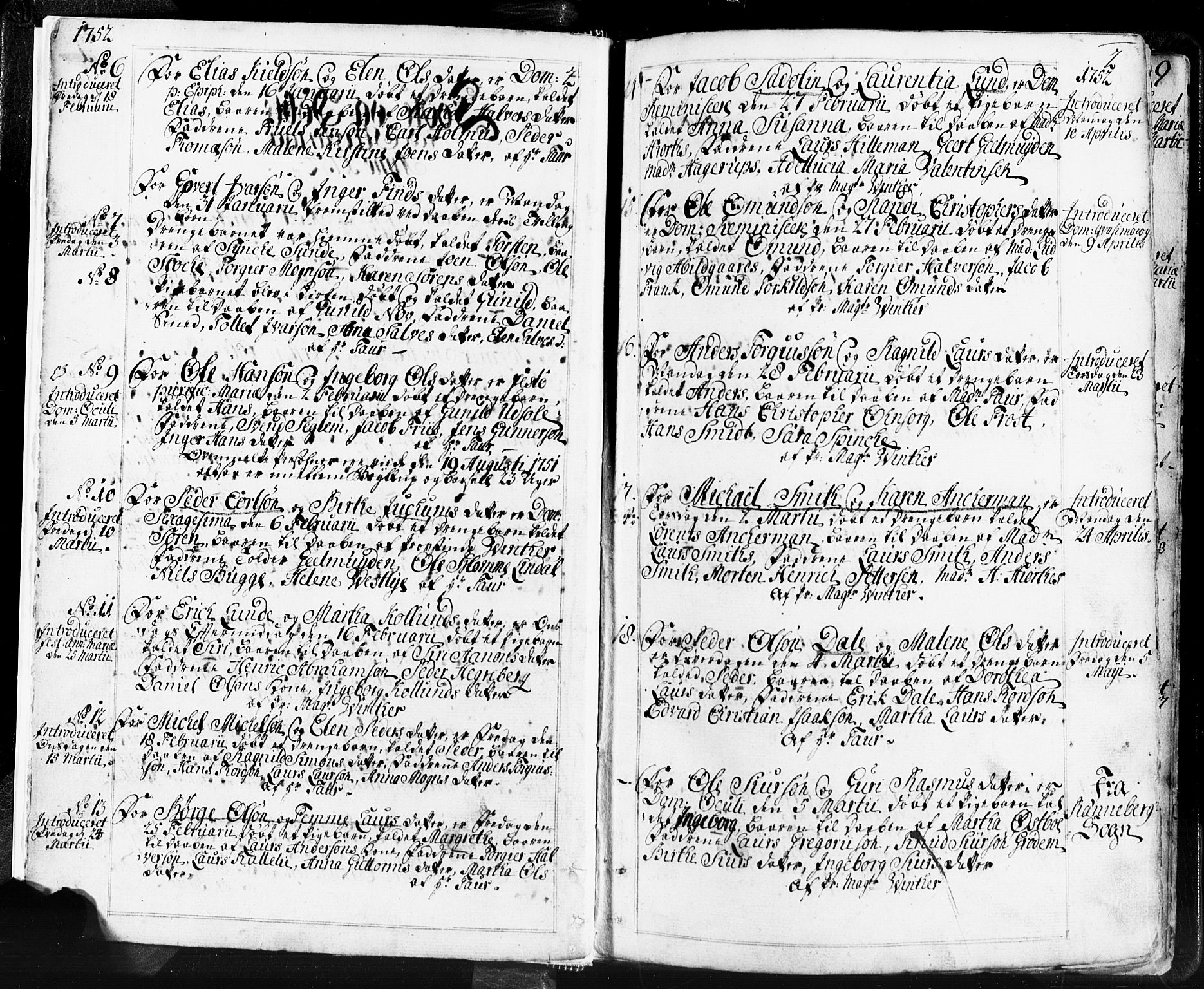 Domkirken sokneprestkontor, SAST/A-101812/001/30/30BB/L0004: Parish register (copy) no. B 4, 1752-1790, p. 2