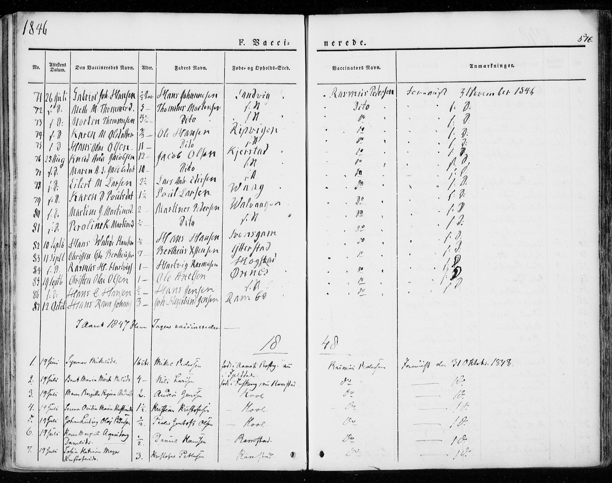 Ministerialprotokoller, klokkerbøker og fødselsregistre - Nordland, SAT/A-1459/872/L1033: Parish register (official) no. 872A08, 1840-1863, p. 576