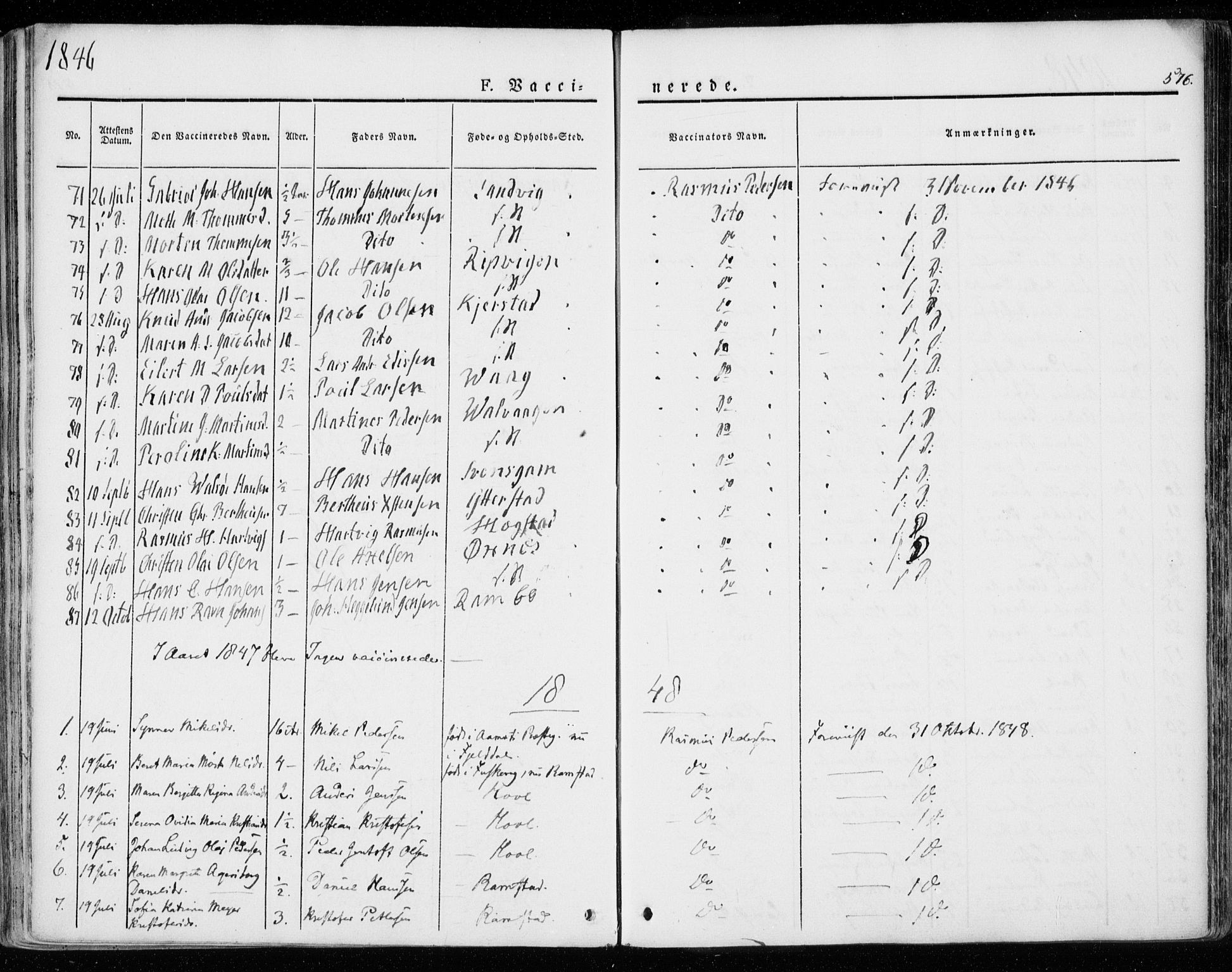 Ministerialprotokoller, klokkerbøker og fødselsregistre - Nordland, AV/SAT-A-1459/872/L1033: Parish register (official) no. 872A08, 1840-1863, p. 576