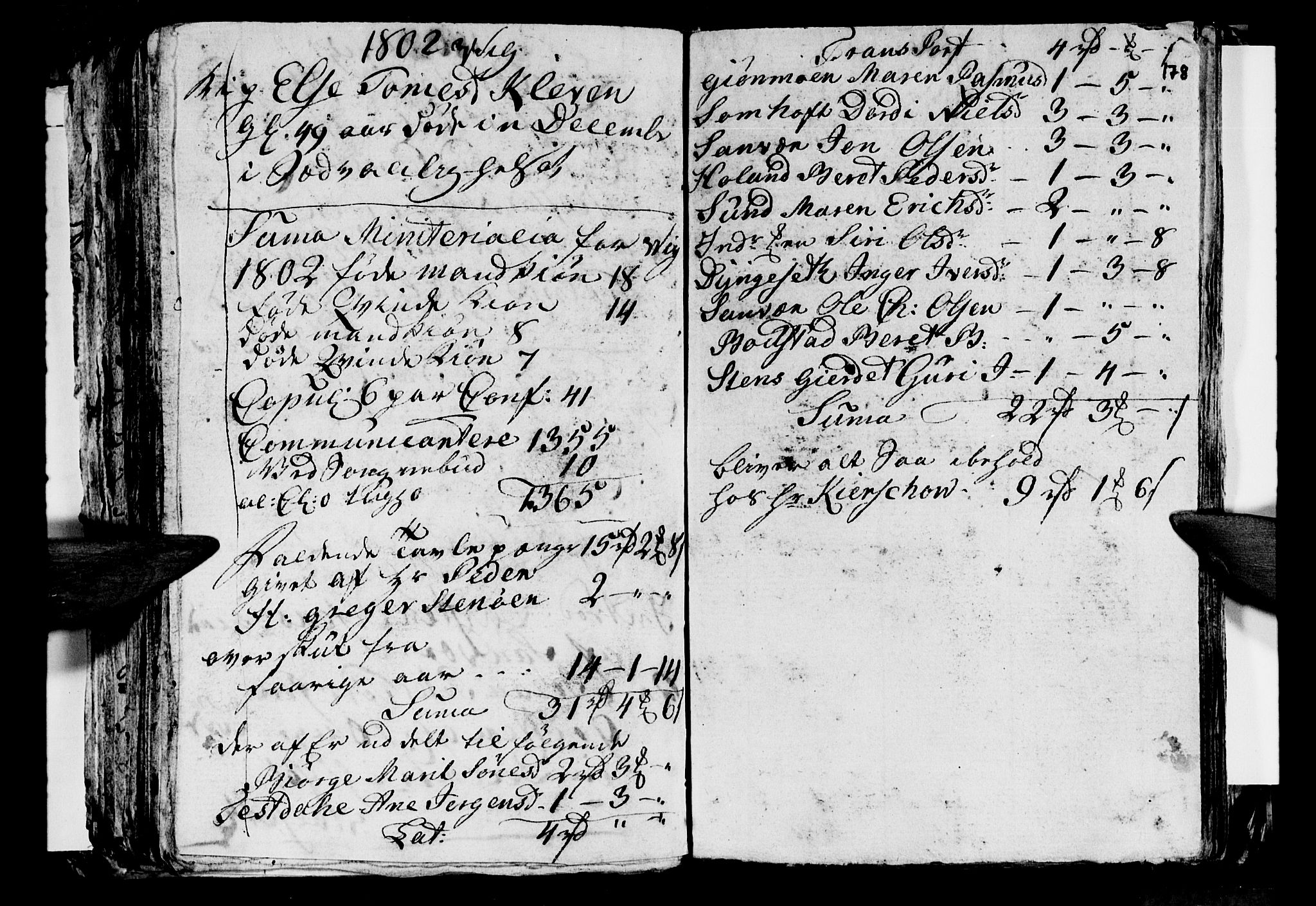 Ministerialprotokoller, klokkerbøker og fødselsregistre - Nordland, AV/SAT-A-1459/812/L0184: Parish register (copy) no. 812C02, 1793-1809, p. 178