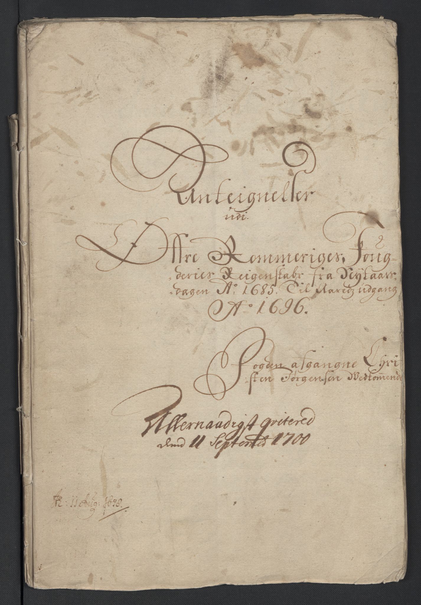 Rentekammeret inntil 1814, Reviderte regnskaper, Fogderegnskap, RA/EA-4092/R12/L0708: Fogderegnskap Øvre Romerike, 1696, p. 257