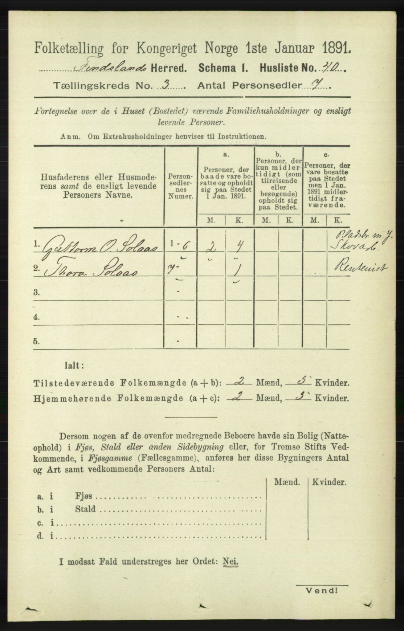 RA, 1891 census for 1023 Finsland, 1891, p. 762