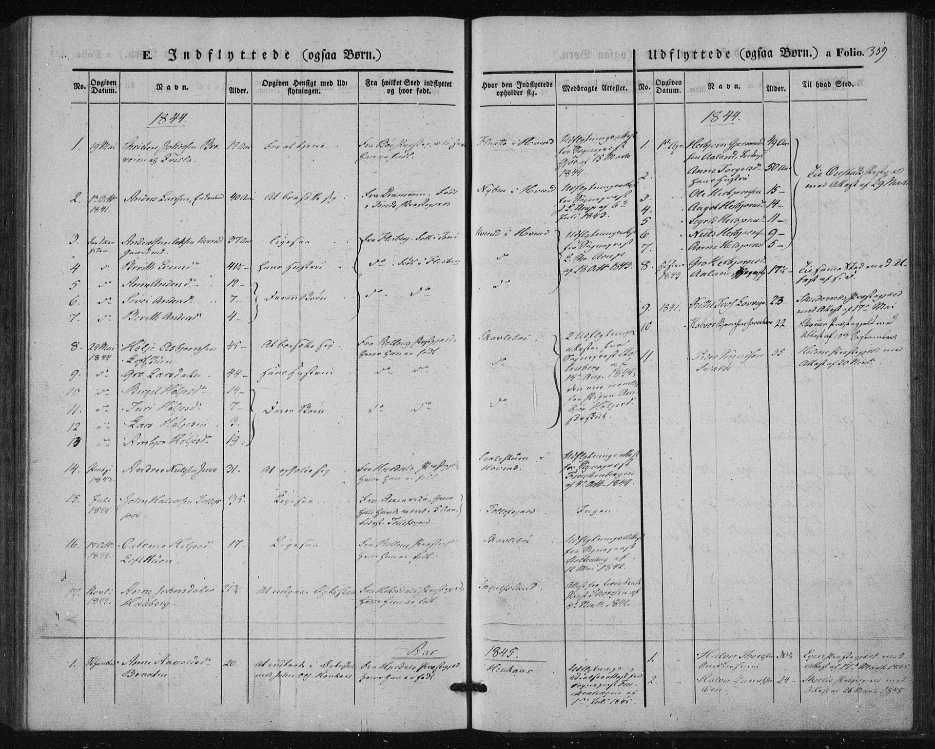 Tinn kirkebøker, AV/SAKO-A-308/F/Fa/L0005: Parish register (official) no. I 5, 1844-1856, p. 359