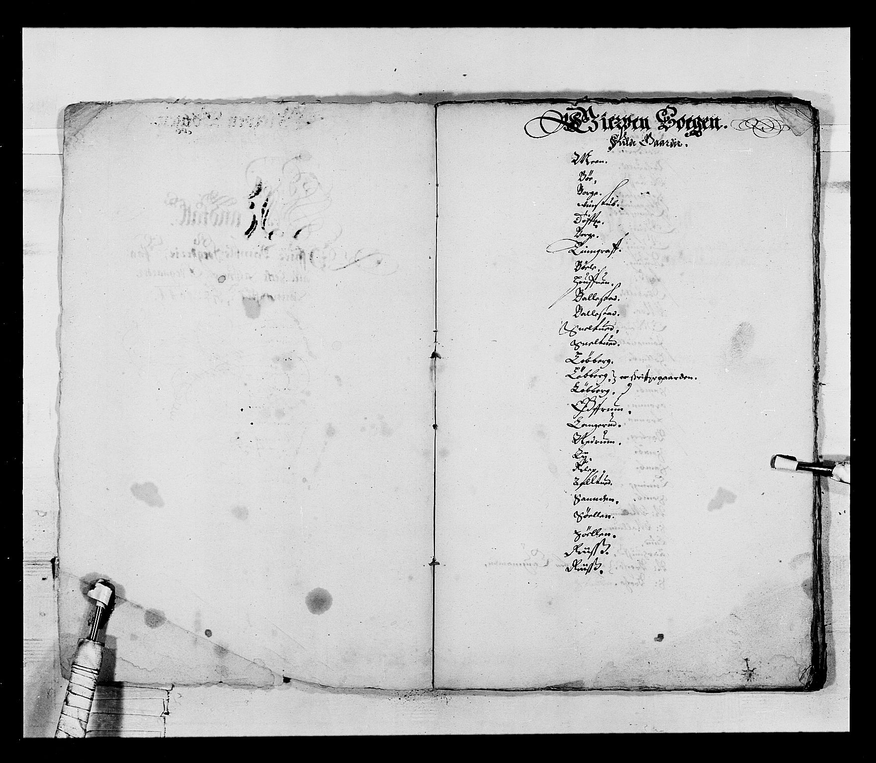 Stattholderembetet 1572-1771, AV/RA-EA-2870/Ek/L0022/0005: Jordebøker 1633-1658: / En liste over soldatlegg og en liste over gårder i Bratsberg len, 1642-1644, p. 39