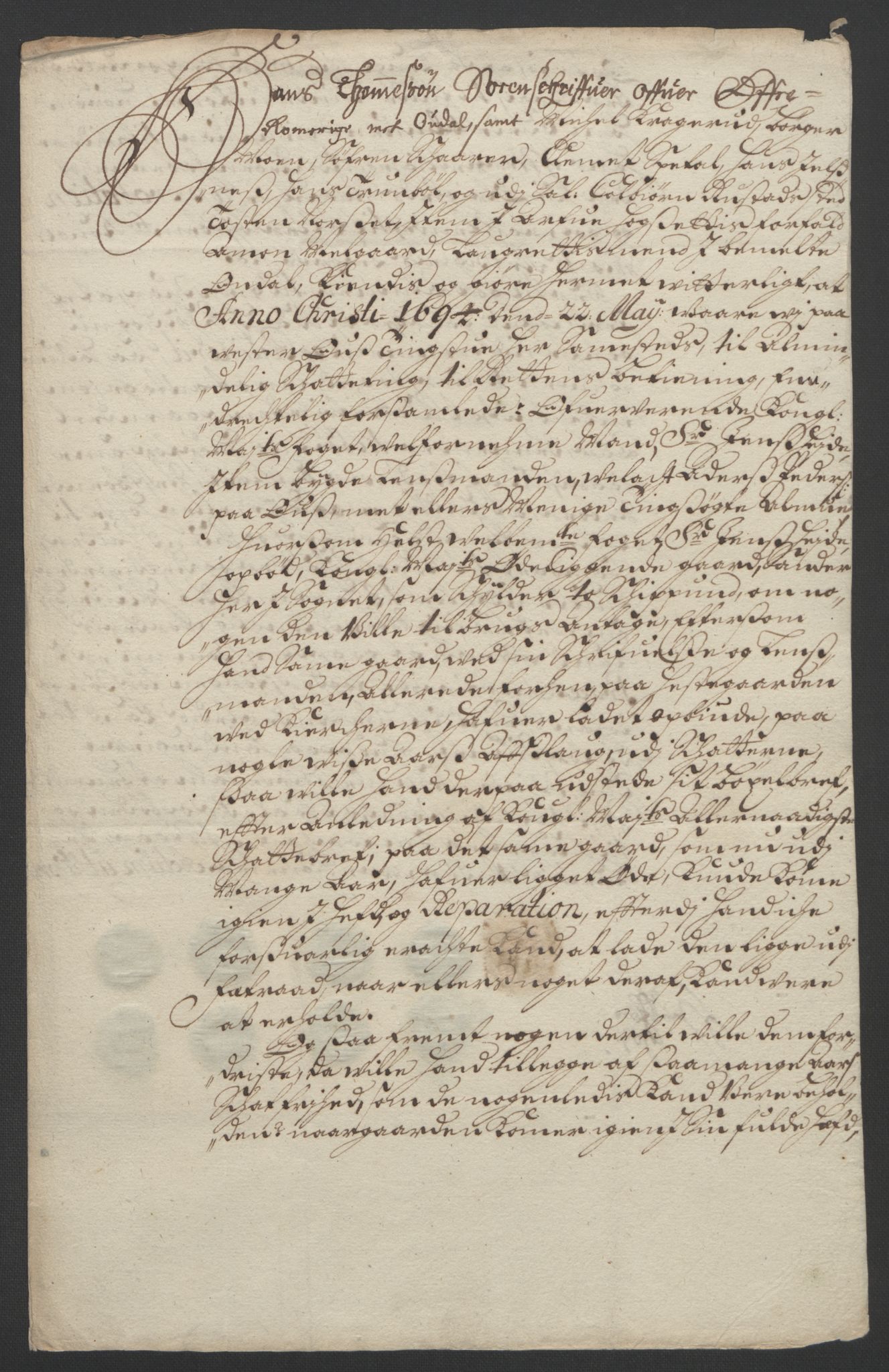 Rentekammeret inntil 1814, Reviderte regnskaper, Fogderegnskap, RA/EA-4092/R13/L0832: Fogderegnskap Solør, Odal og Østerdal, 1694, p. 358