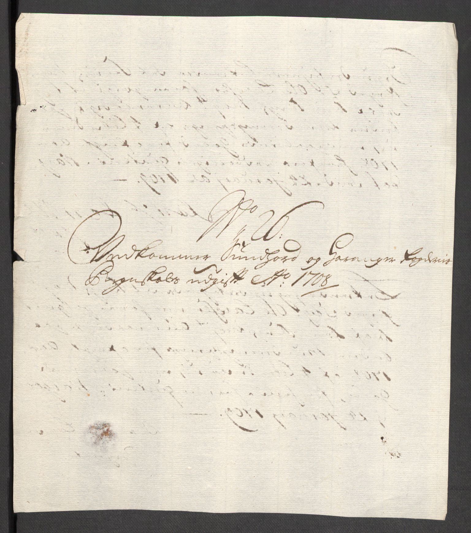 Rentekammeret inntil 1814, Reviderte regnskaper, Fogderegnskap, AV/RA-EA-4092/R48/L2985: Fogderegnskap Sunnhordland og Hardanger, 1708, p. 303