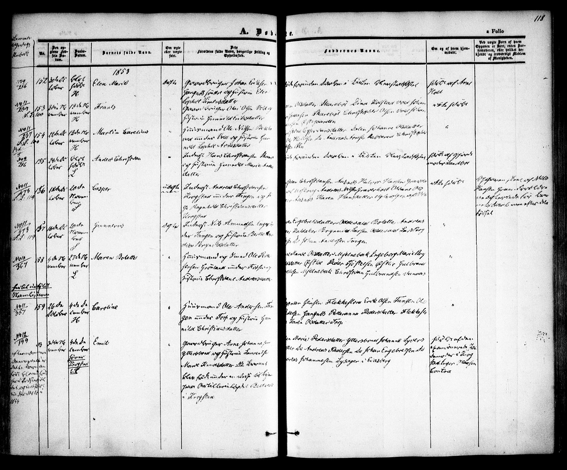 Høland prestekontor Kirkebøker, AV/SAO-A-10346a/F/Fa/L0009: Parish register (official) no. I 9, 1846-1853, p. 118