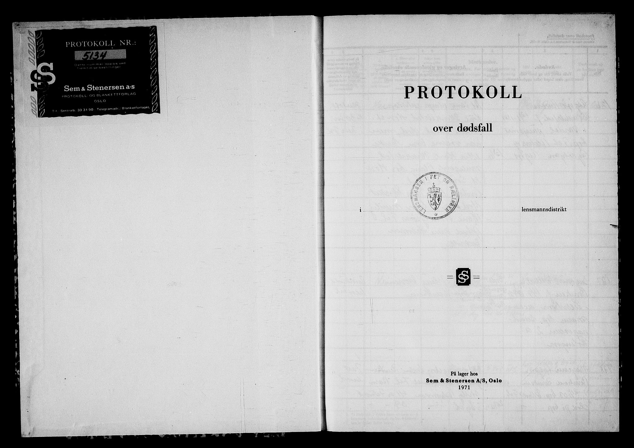 Fet og Rælingen lensmannskontor, AV/SAO-A-10769/H/Ha/L0011: Dødsfallsprotokoll, 1972