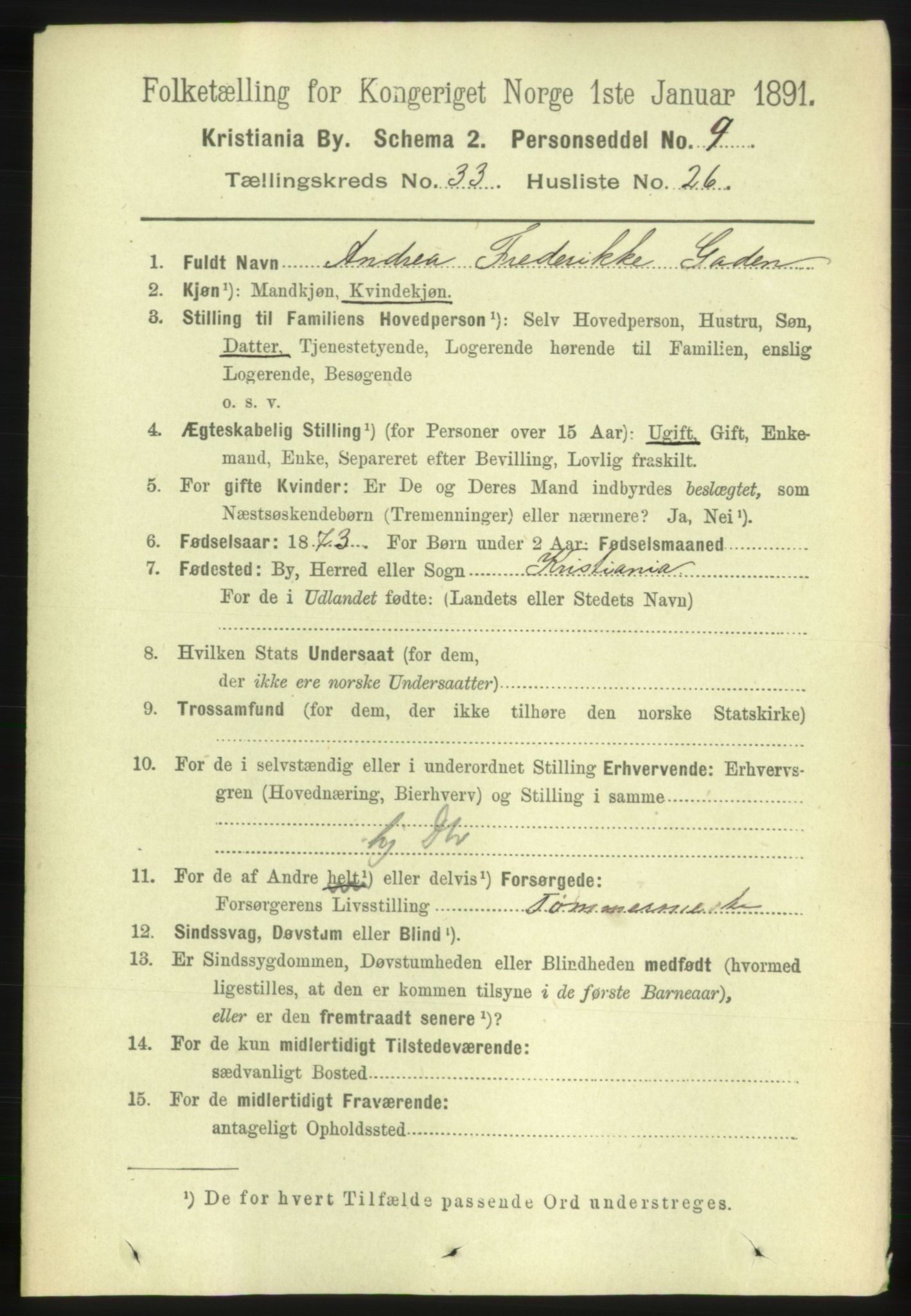 RA, 1891 census for 0301 Kristiania, 1891, p. 18280