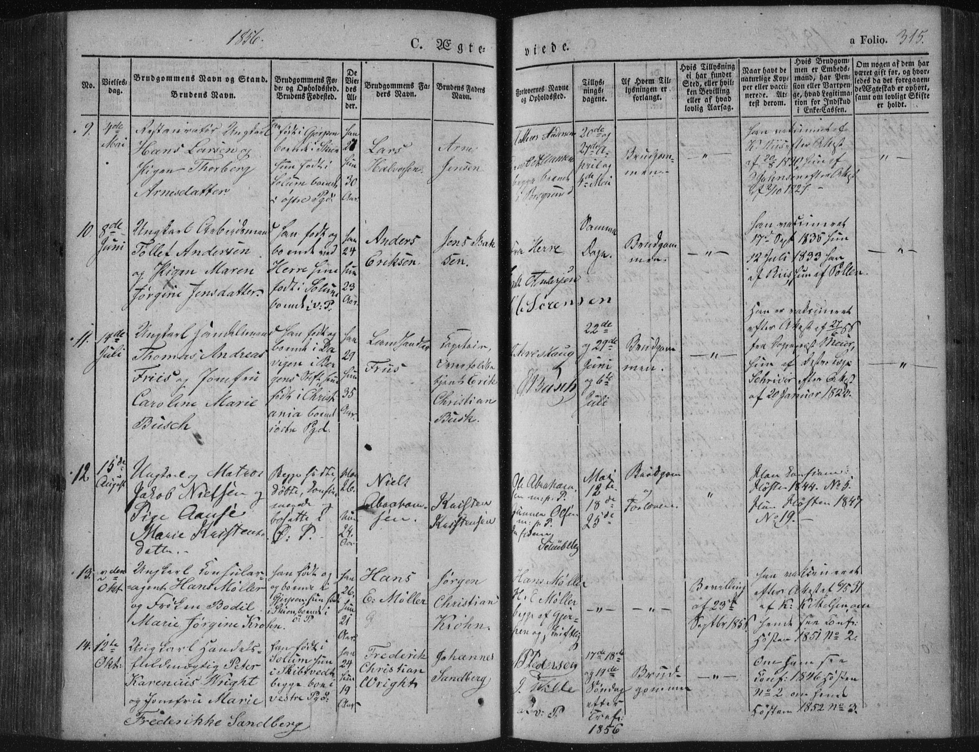 Porsgrunn kirkebøker , AV/SAKO-A-104/F/Fa/L0006: Parish register (official) no. 6, 1841-1857, p. 315