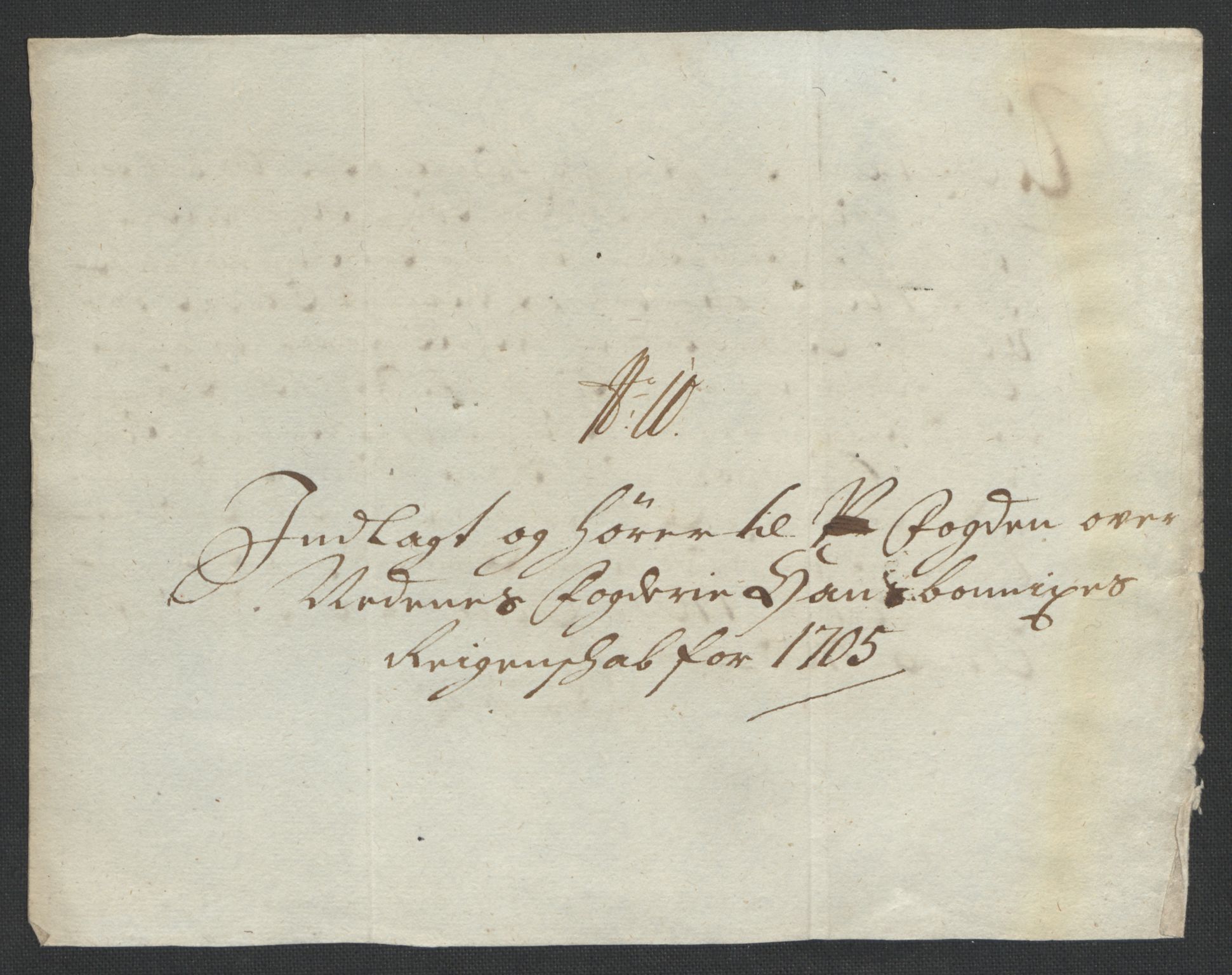 Rentekammeret inntil 1814, Reviderte regnskaper, Fogderegnskap, AV/RA-EA-4092/R39/L2317: Fogderegnskap Nedenes, 1704-1705, p. 460