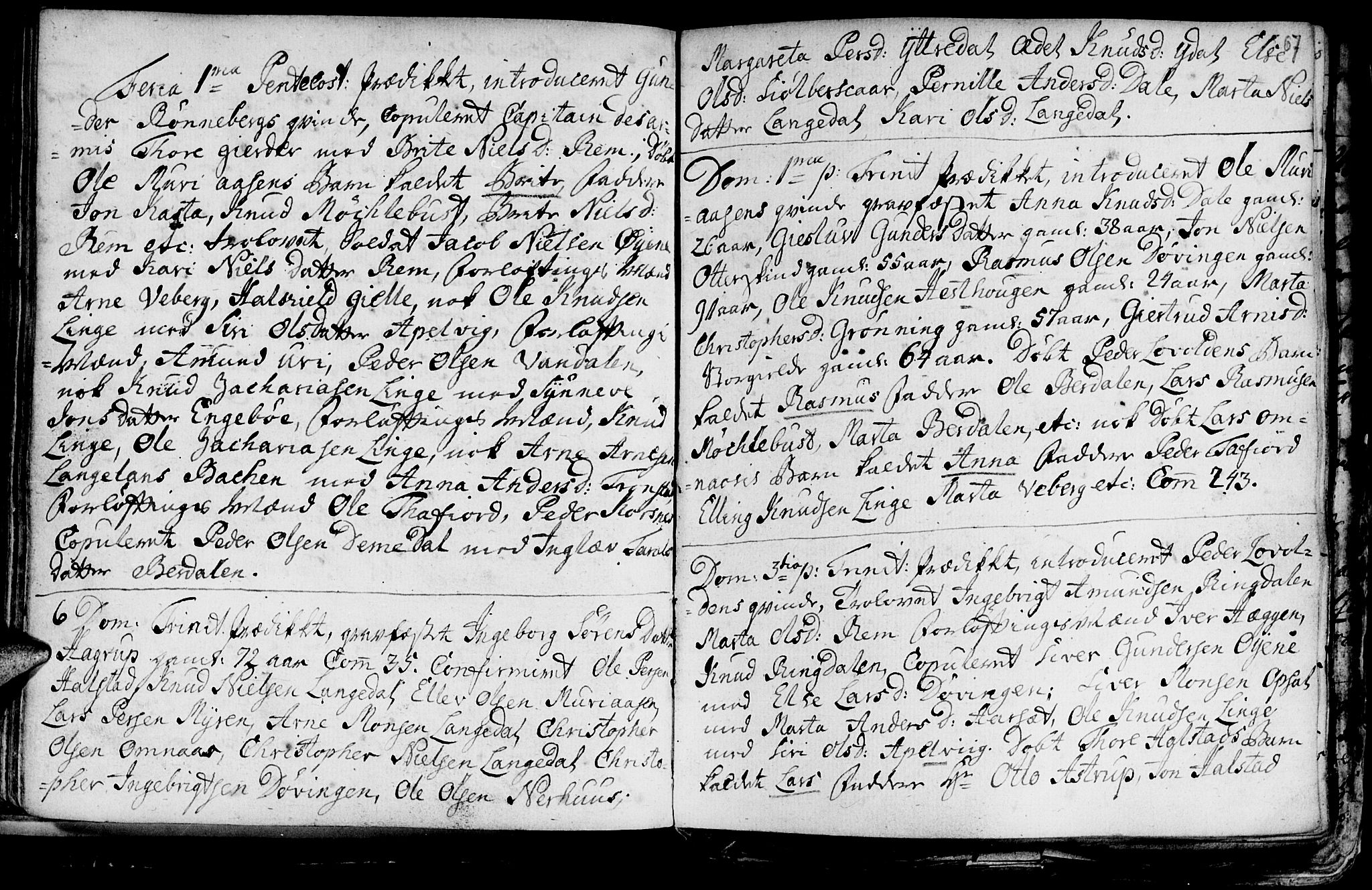 Ministerialprotokoller, klokkerbøker og fødselsregistre - Møre og Romsdal, SAT/A-1454/519/L0240: Parish register (official) no. 519A01 /1, 1736-1760, p. 67