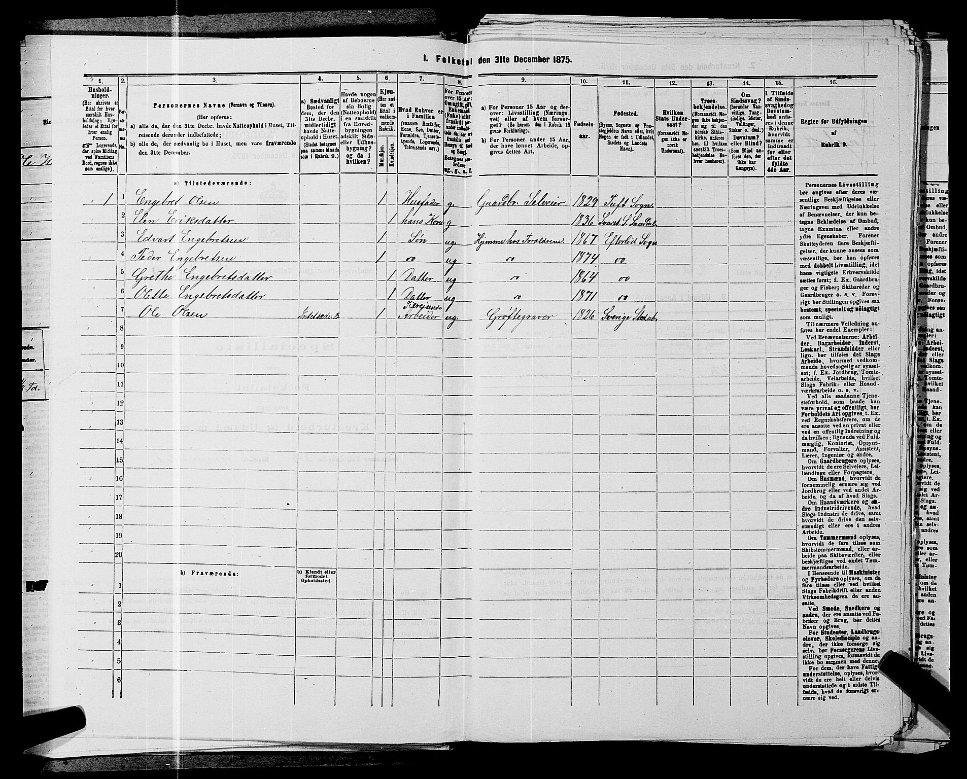 SAKO, 1875 census for 0629P Sandsvær, 1875, p. 483