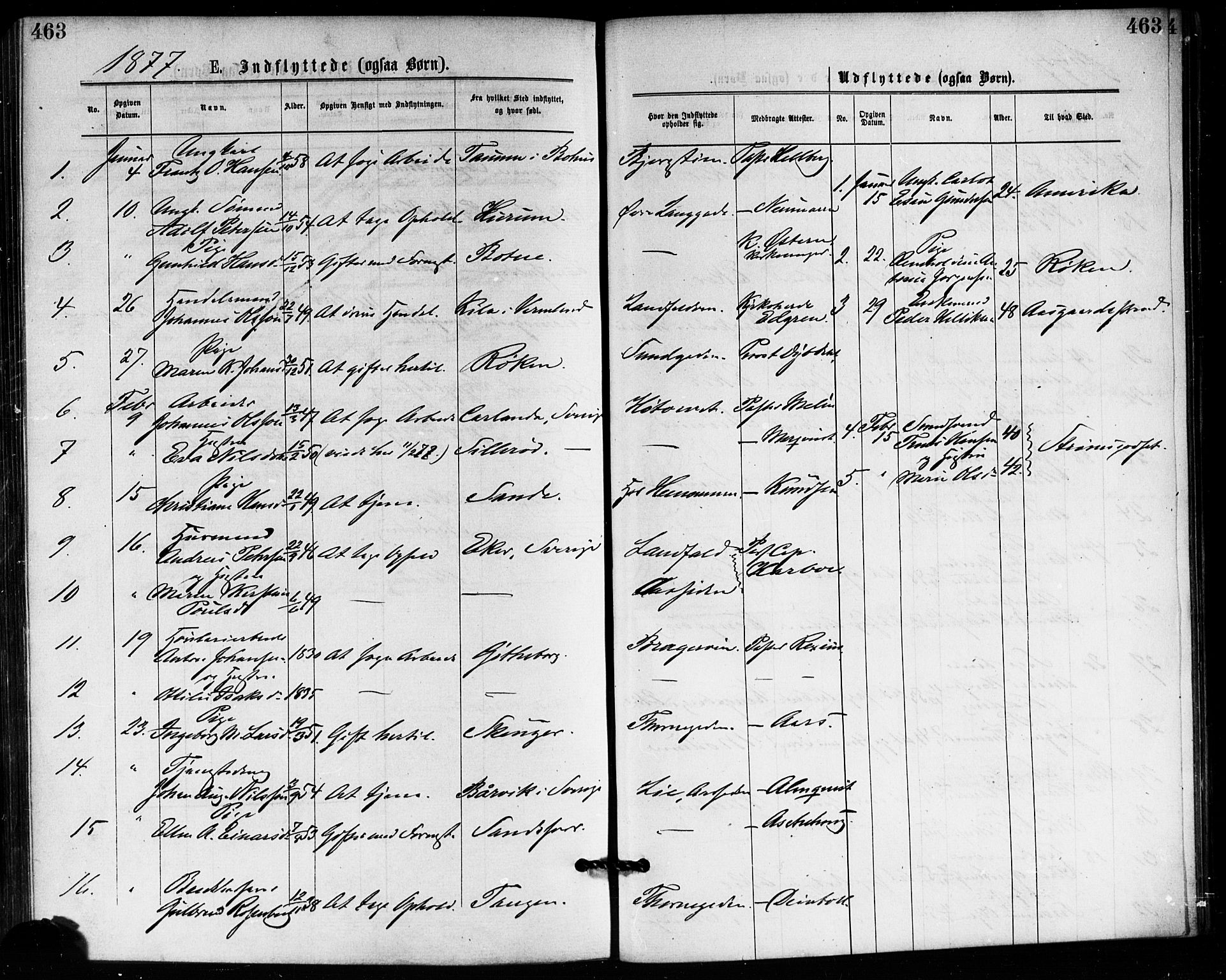 Bragernes kirkebøker, SAKO/A-6/F/Fb/L0005: Parish register (official) no. II 5, 1875-1877, p. 463