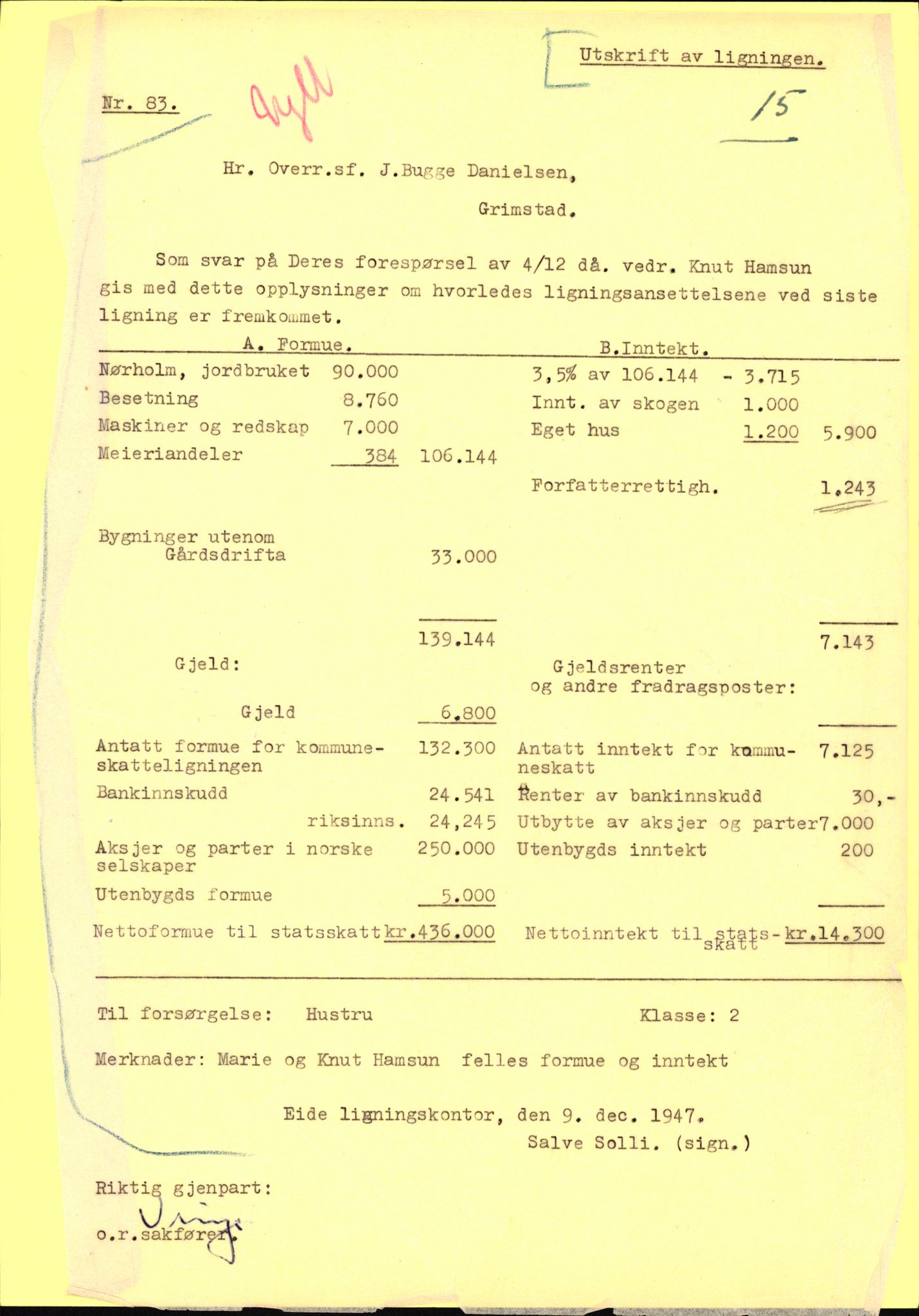 Landssvikarkivet, Arendal politikammer, AV/RA-S-3138-25/D/Dc, 1945-1951, p. 646