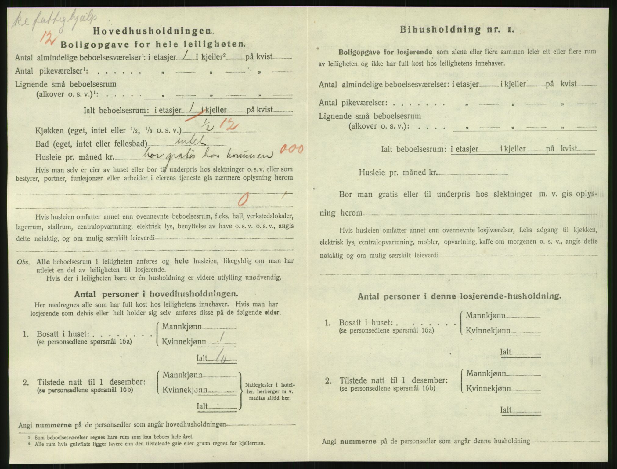 SAT, 1920 census for Namsos, 1920, p. 1646