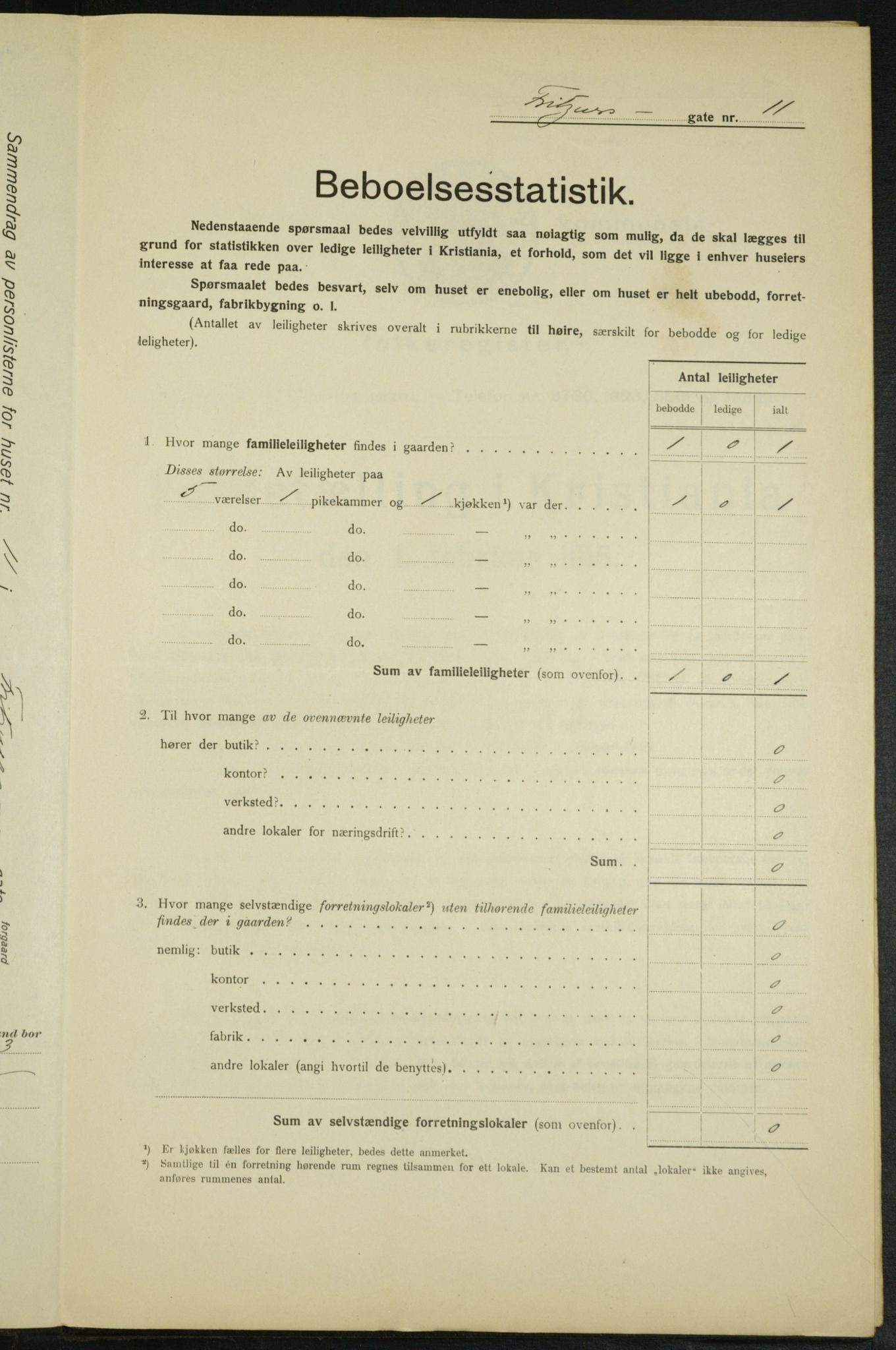 OBA, Municipal Census 1915 for Kristiania, 1915, p. 26756