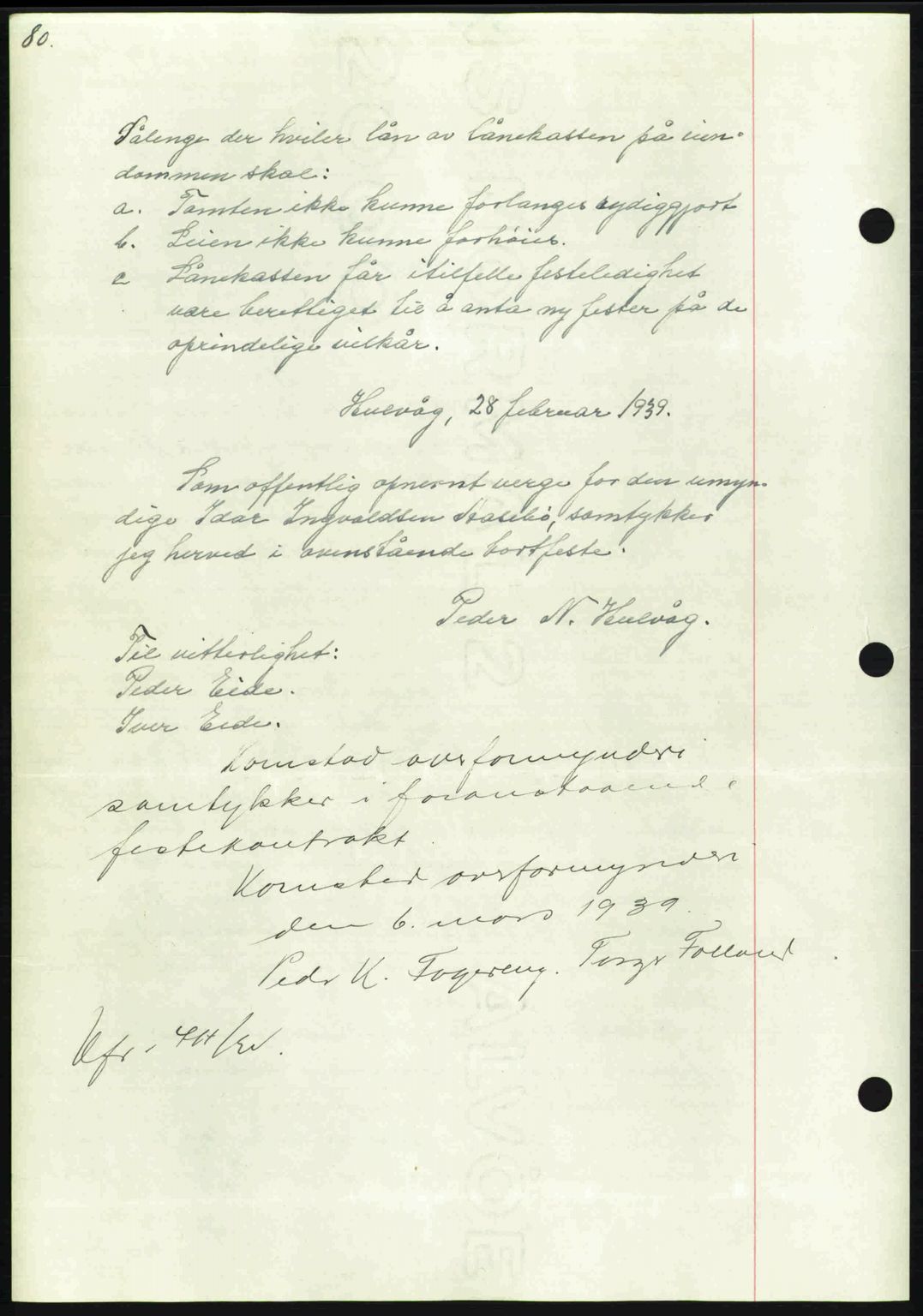 Nordmøre sorenskriveri, AV/SAT-A-4132/1/2/2Ca: Mortgage book no. B85, 1939-1939, Diary no: : 876/1939