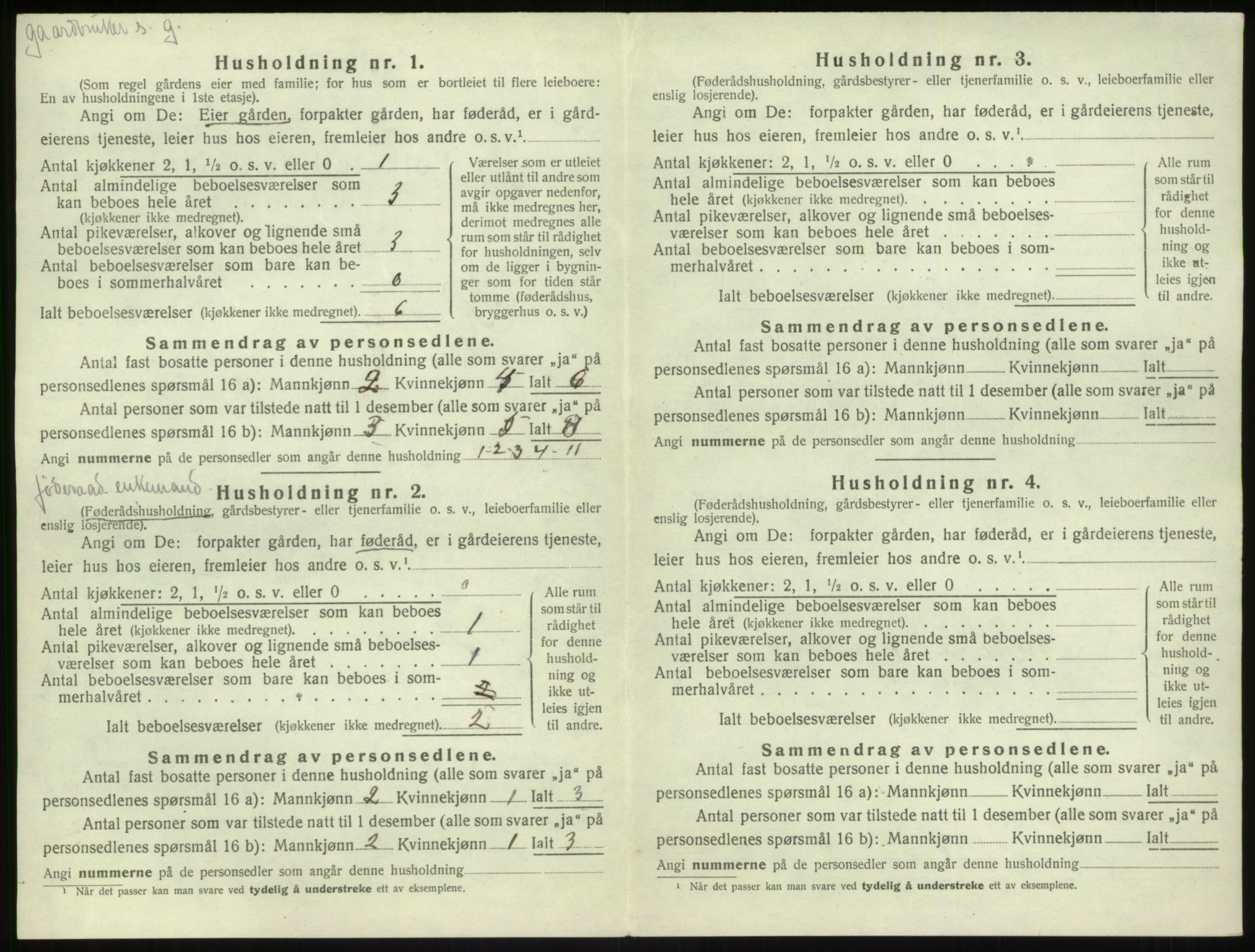 SAB, 1920 census for Kyrkjebø, 1920, p. 91