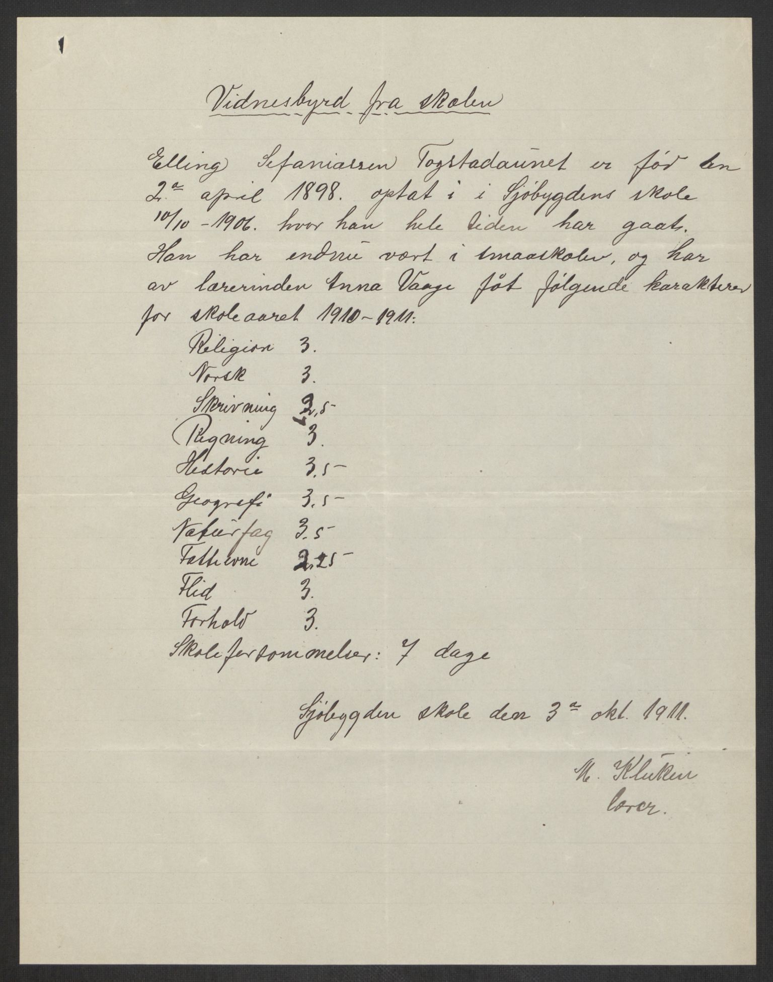 Falstad skolehjem, RA/S-1676/E/Eb/L0011: Elevmapper løpenr.. 240-260, 1911-1918, p. 112