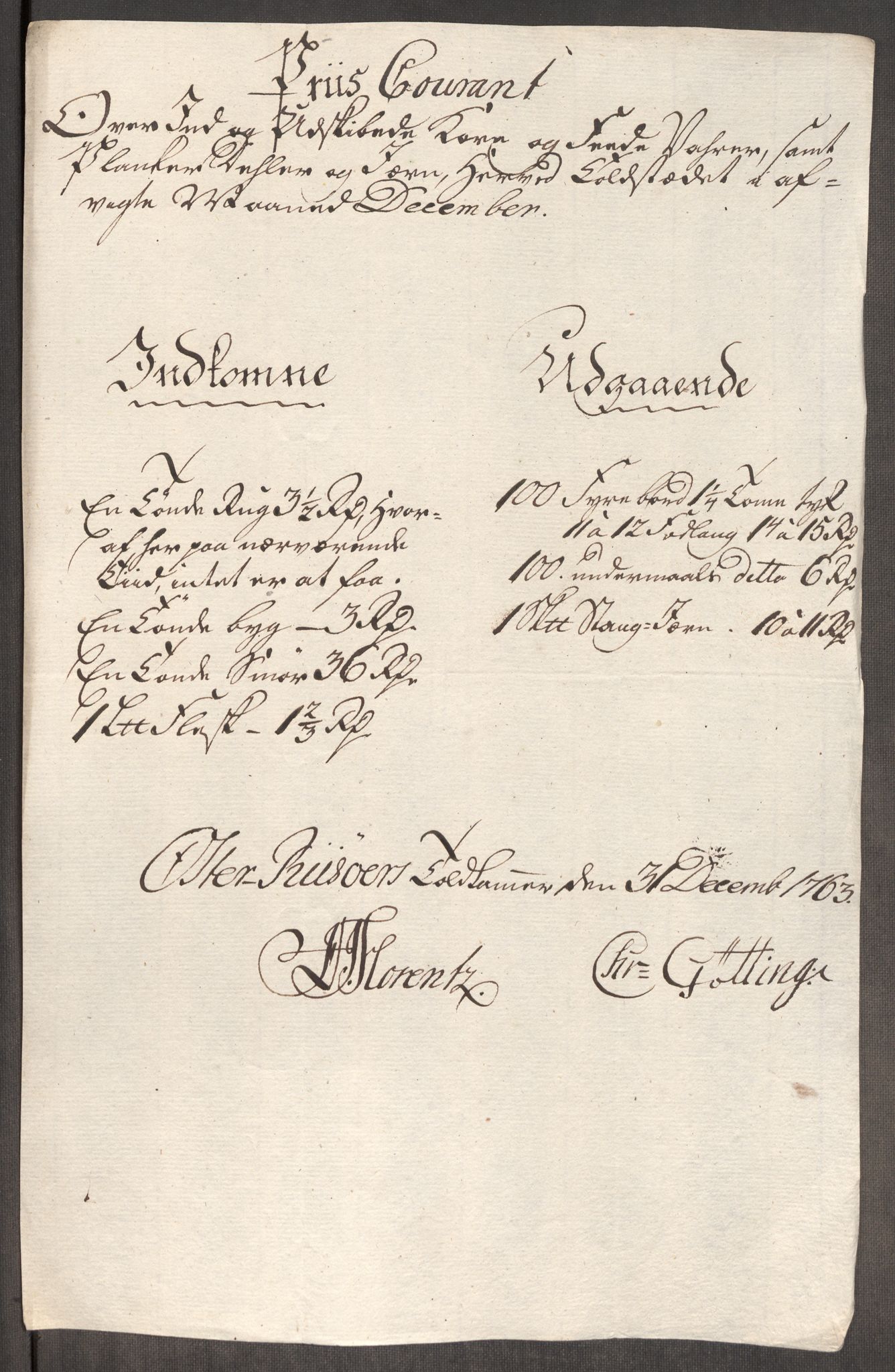 Rentekammeret inntil 1814, Realistisk ordnet avdeling, AV/RA-EA-4070/Oe/L0007: [Ø1]: Priskuranter, 1761-1763, p. 724