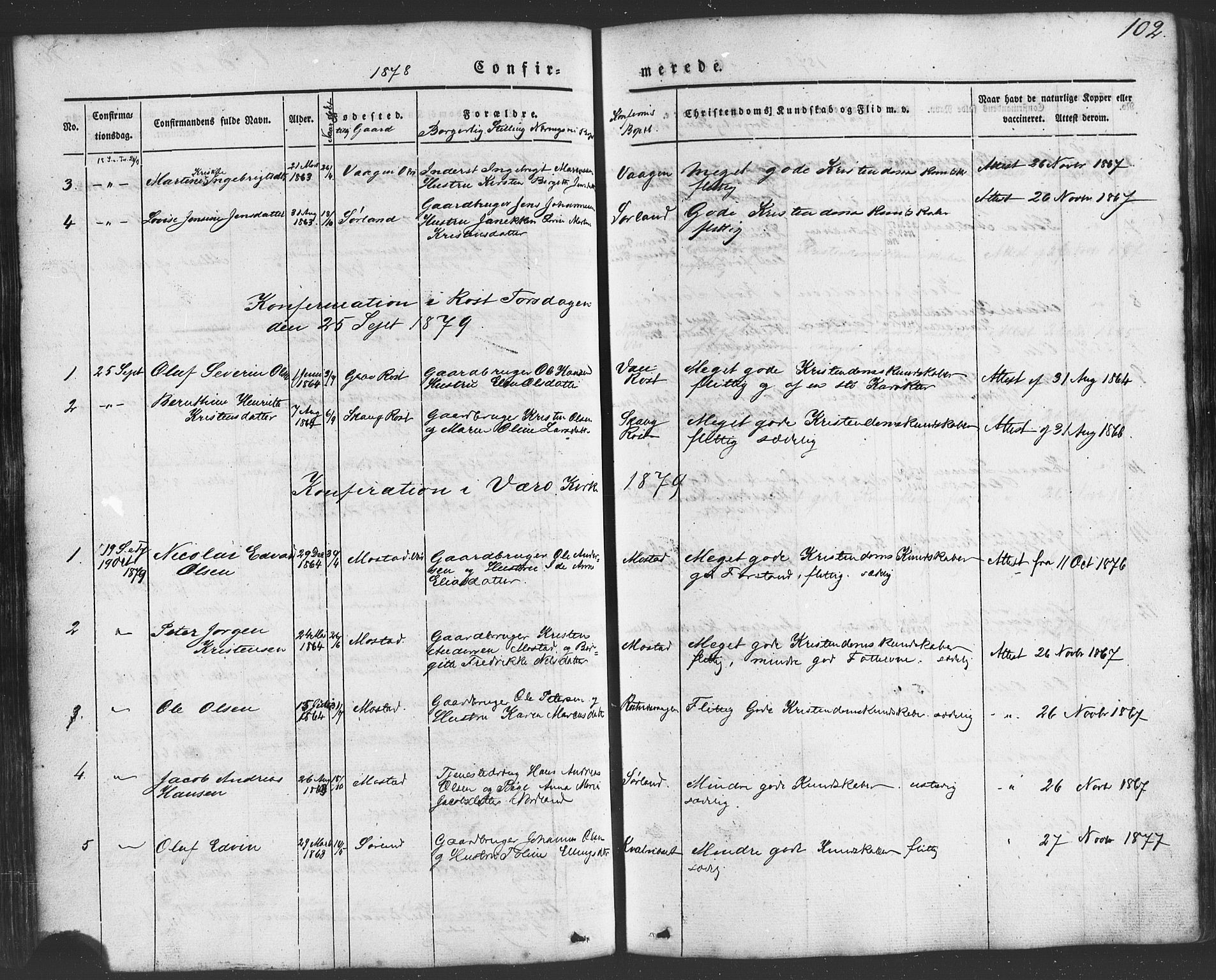 Ministerialprotokoller, klokkerbøker og fødselsregistre - Nordland, SAT/A-1459/807/L0121: Parish register (official) no. 807A04, 1846-1879, p. 102