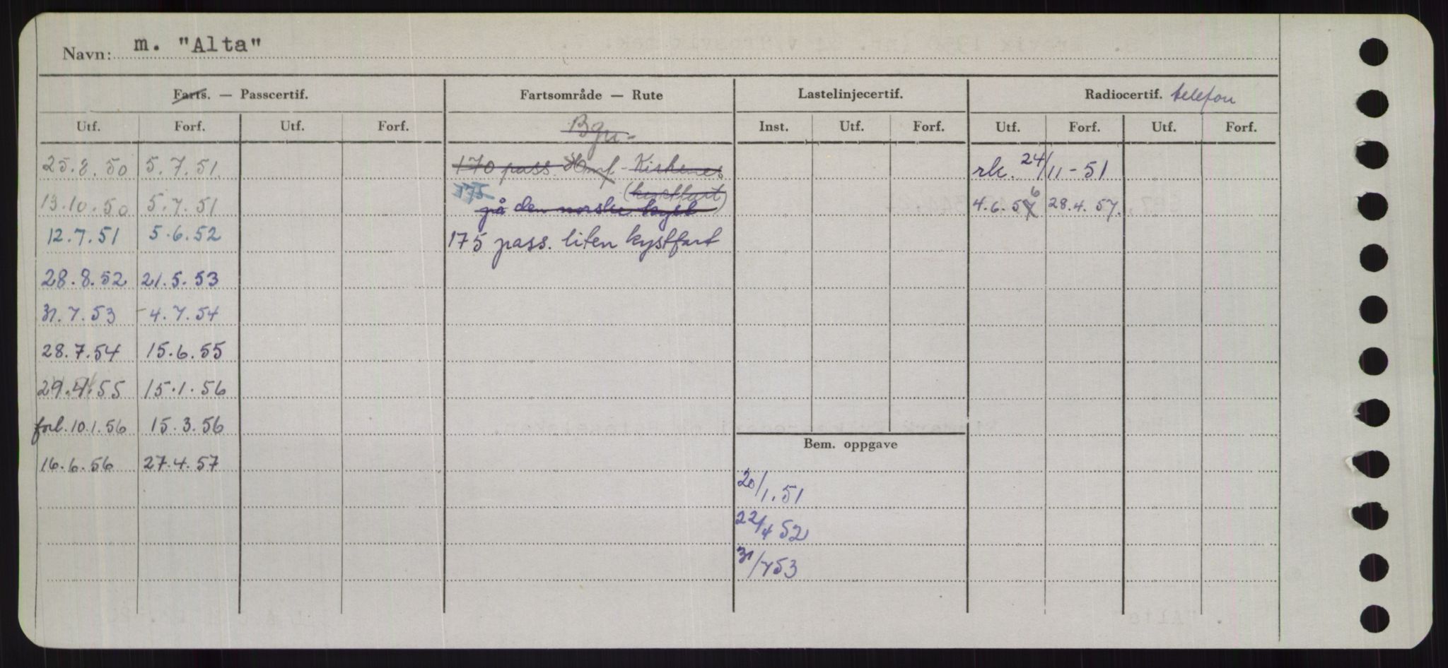 Sjøfartsdirektoratet med forløpere, Skipsmålingen, RA/S-1627/H/Hb/L0001: Fartøy, A-D, p. 24