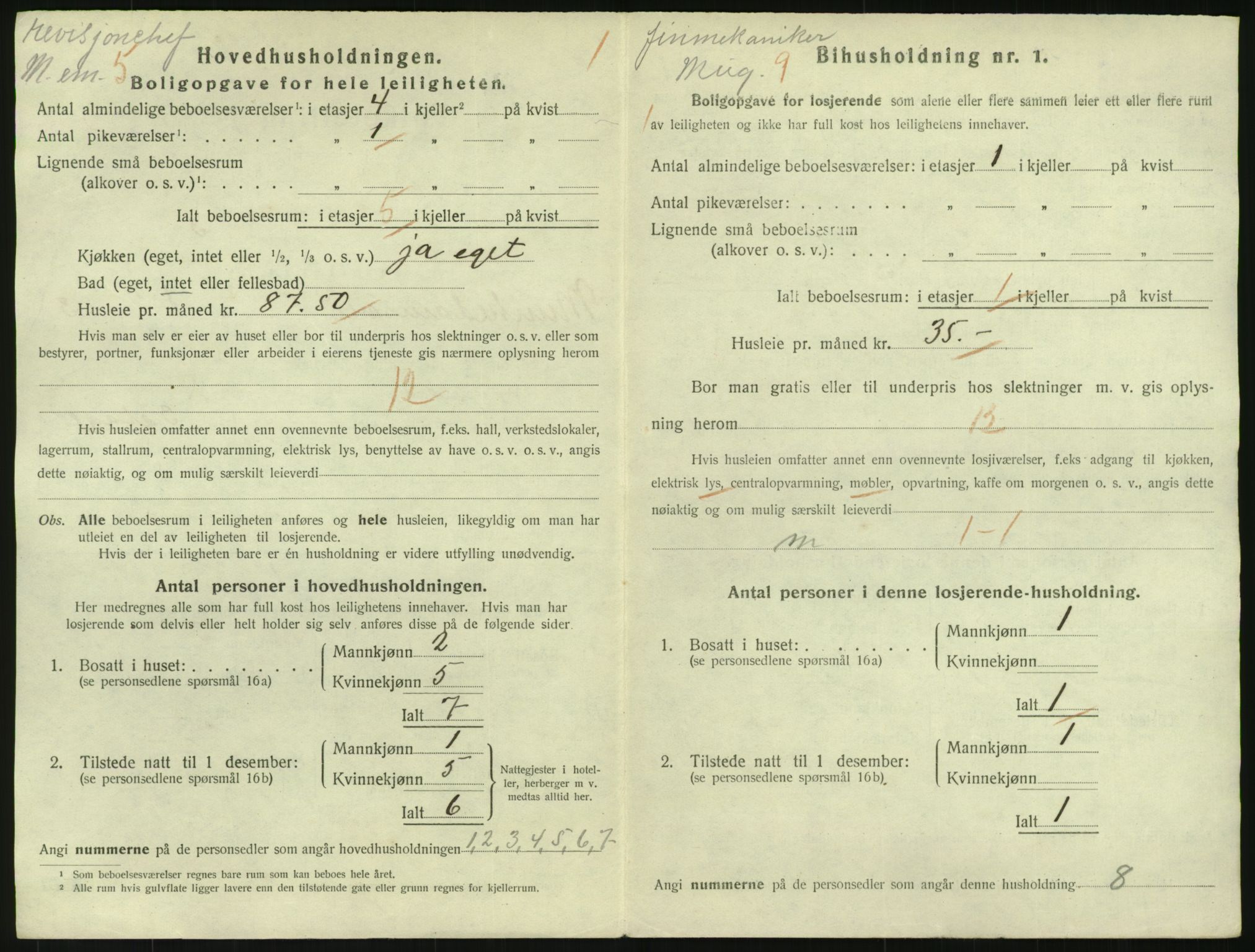 SAO, 1920 census for Kristiania, 1920, p. 68125