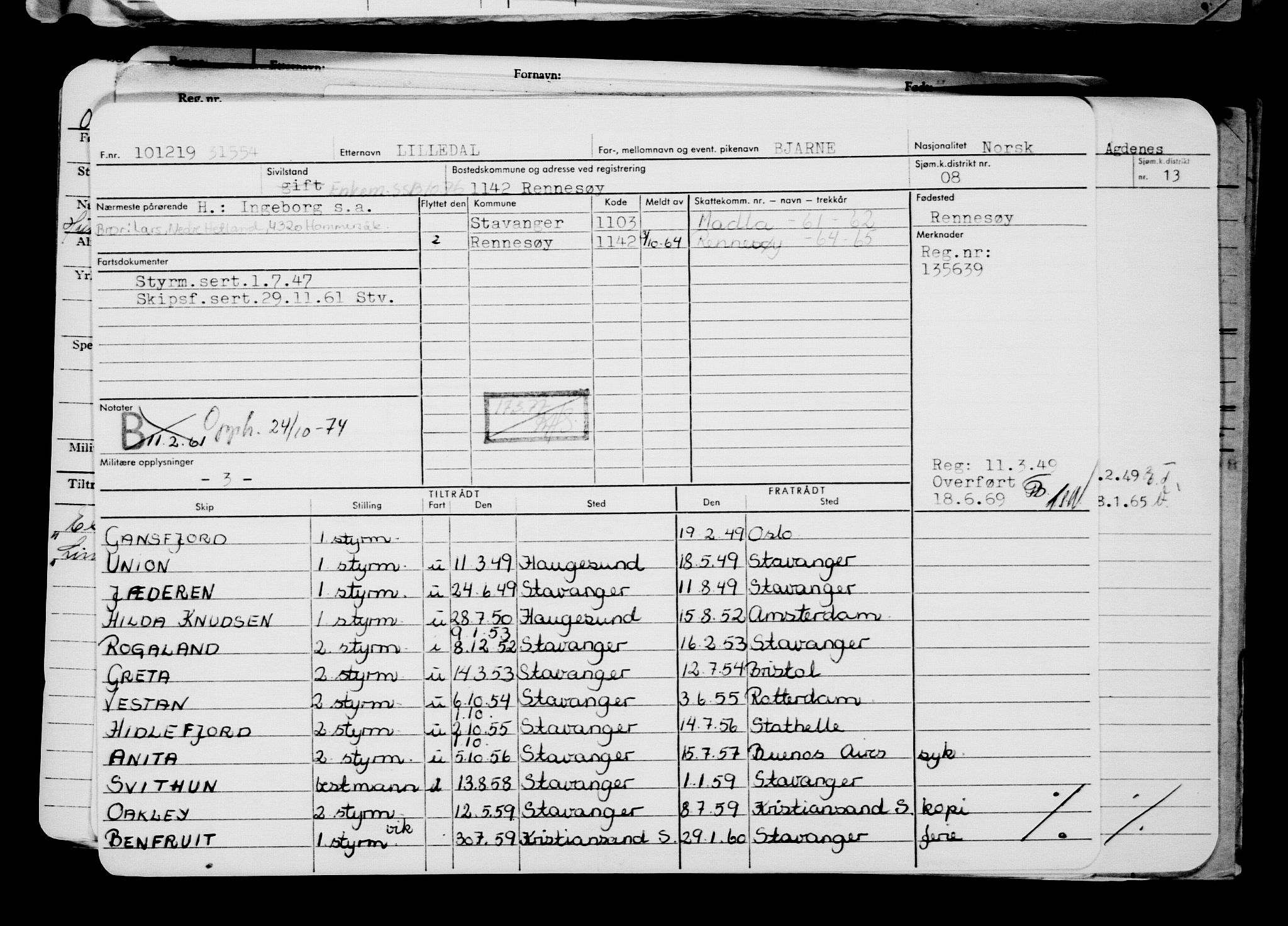 Direktoratet for sjømenn, AV/RA-S-3545/G/Gb/L0174: Hovedkort, 1919, p. 488