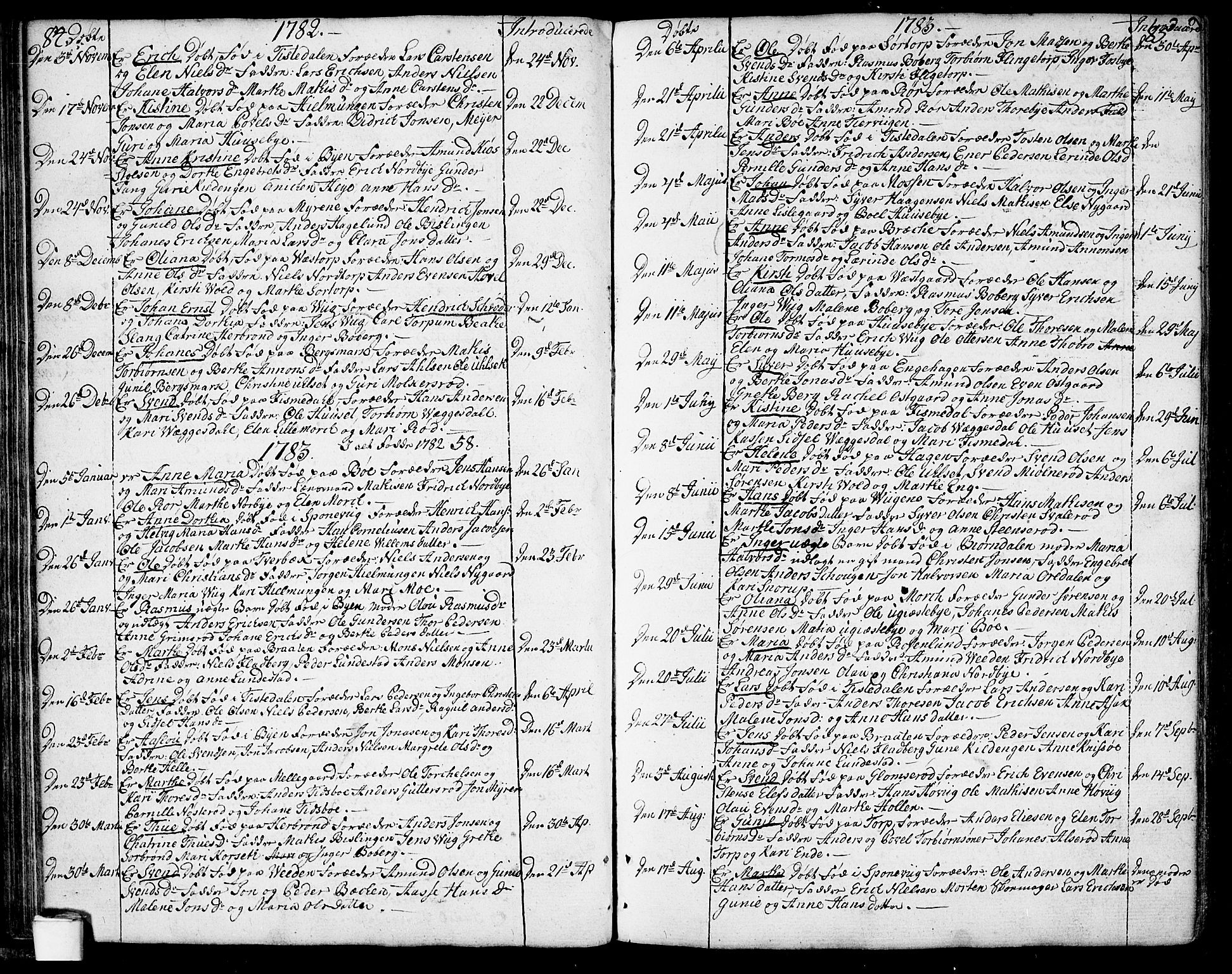 Berg prestekontor Kirkebøker, SAO/A-10902/F/Fa/L0001: Parish register (official) no. I 1, 1770-1814, p. 84-85