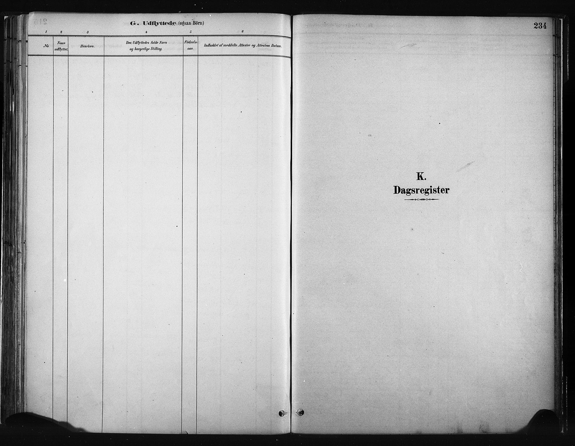Vang prestekontor, Valdres, SAH/PREST-140/H/Ha/L0008: Parish register (official) no. 8, 1882-1910, p. 234