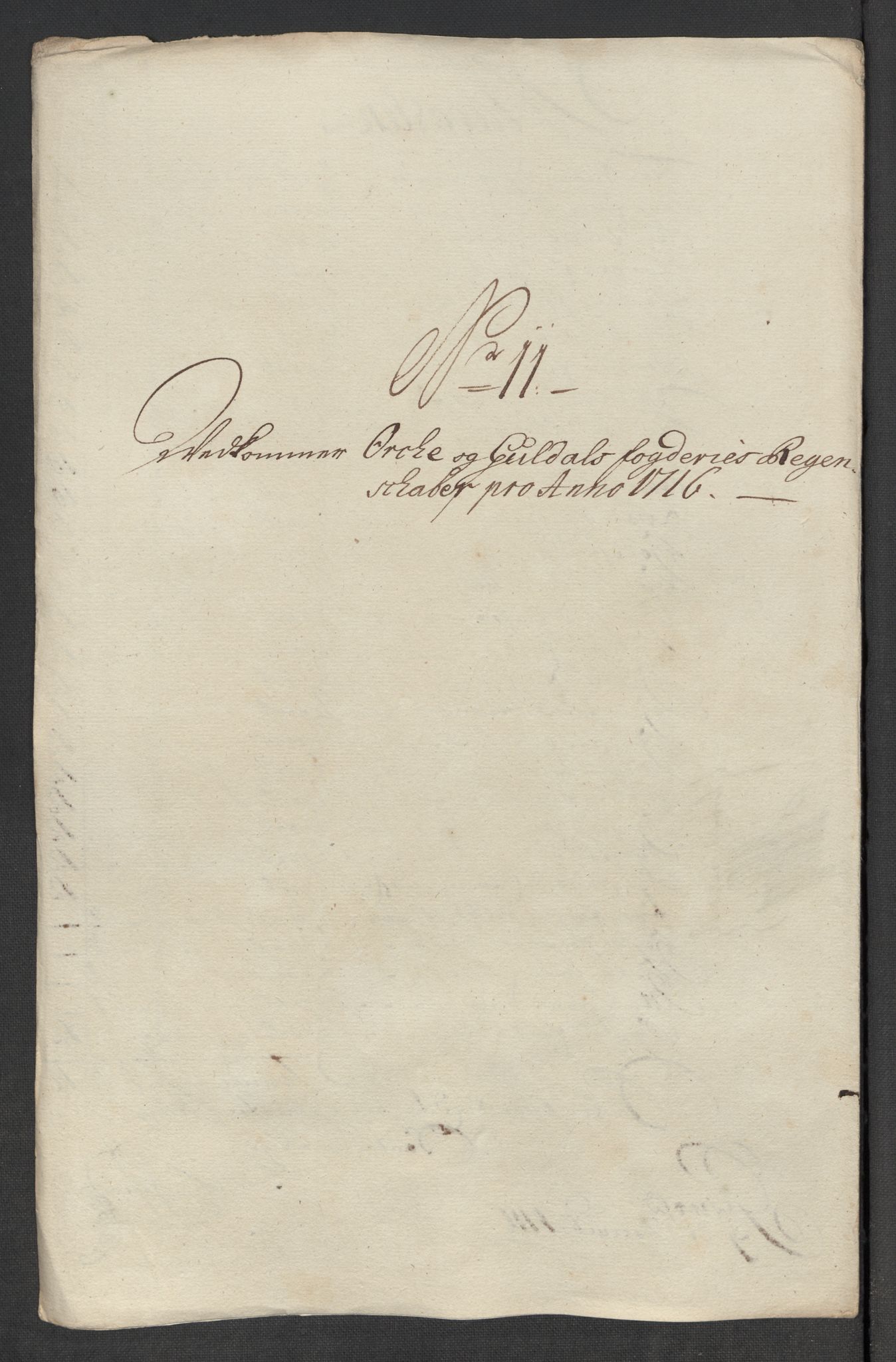 Rentekammeret inntil 1814, Reviderte regnskaper, Fogderegnskap, AV/RA-EA-4092/R60/L3967: Fogderegnskap Orkdal og Gauldal, 1716, p. 156