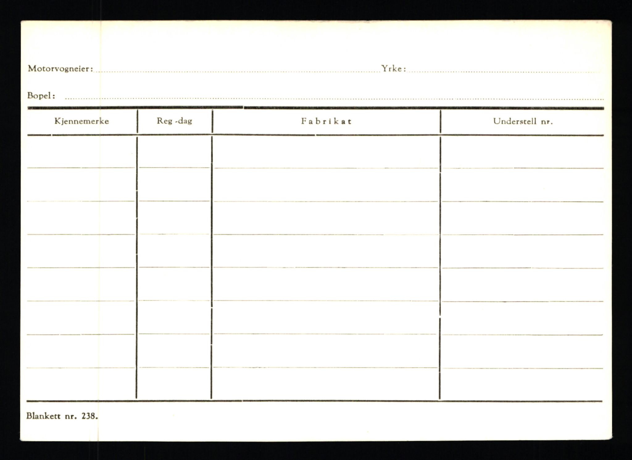 Stavanger trafikkstasjon, SAST/A-101942/0/G/L0001: Registreringsnummer: 0 - 5782, 1930-1971, p. 2018