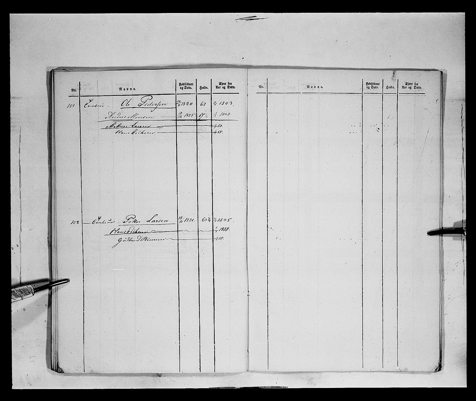 Fylkesmannen i Oppland, AV/SAH-FYO-002/1/K/Ka/L1156: Hedemarken nasjonale musketérkorps, 1818-1860, p. 2489