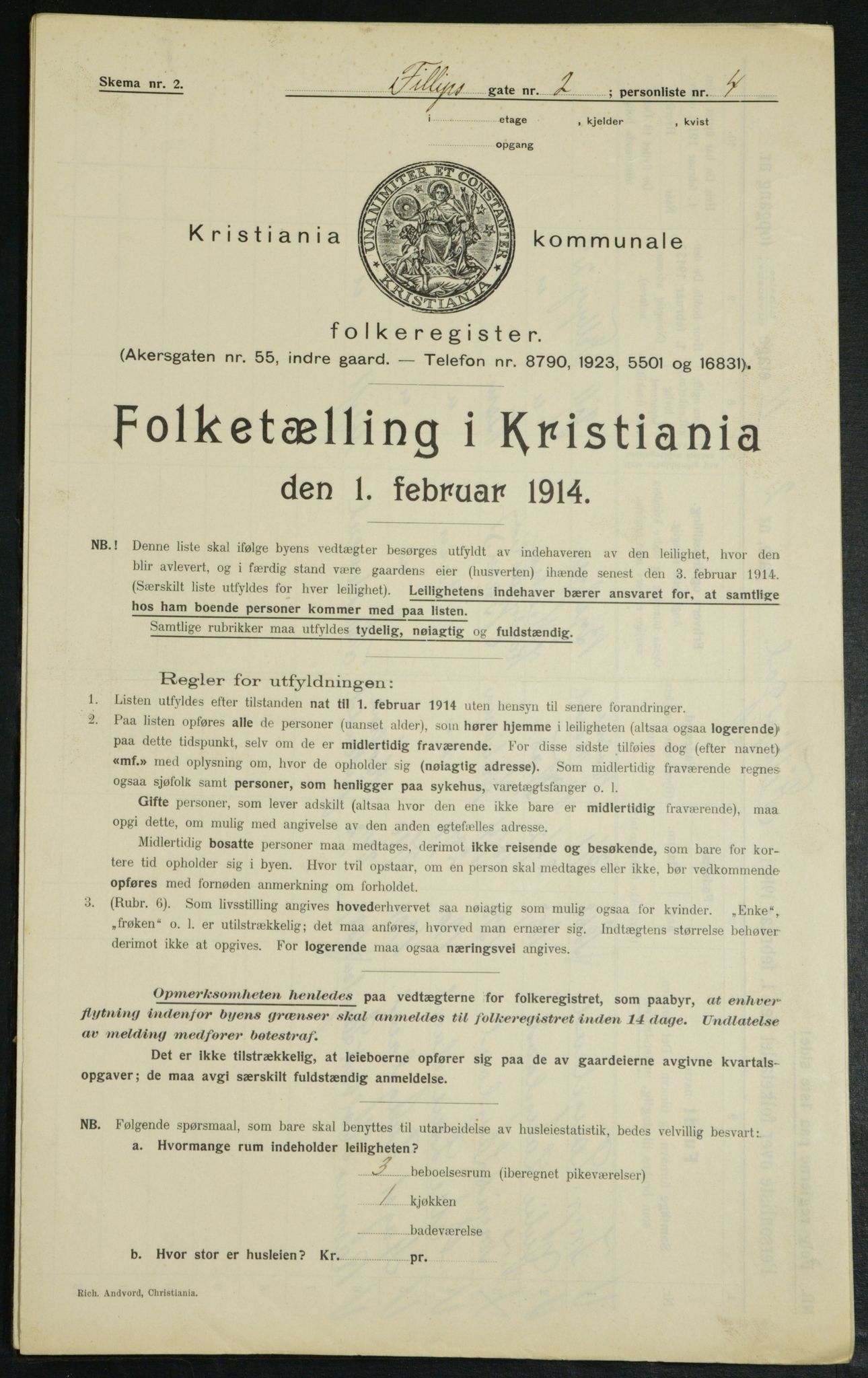 OBA, Municipal Census 1914 for Kristiania, 1914, p. 24372