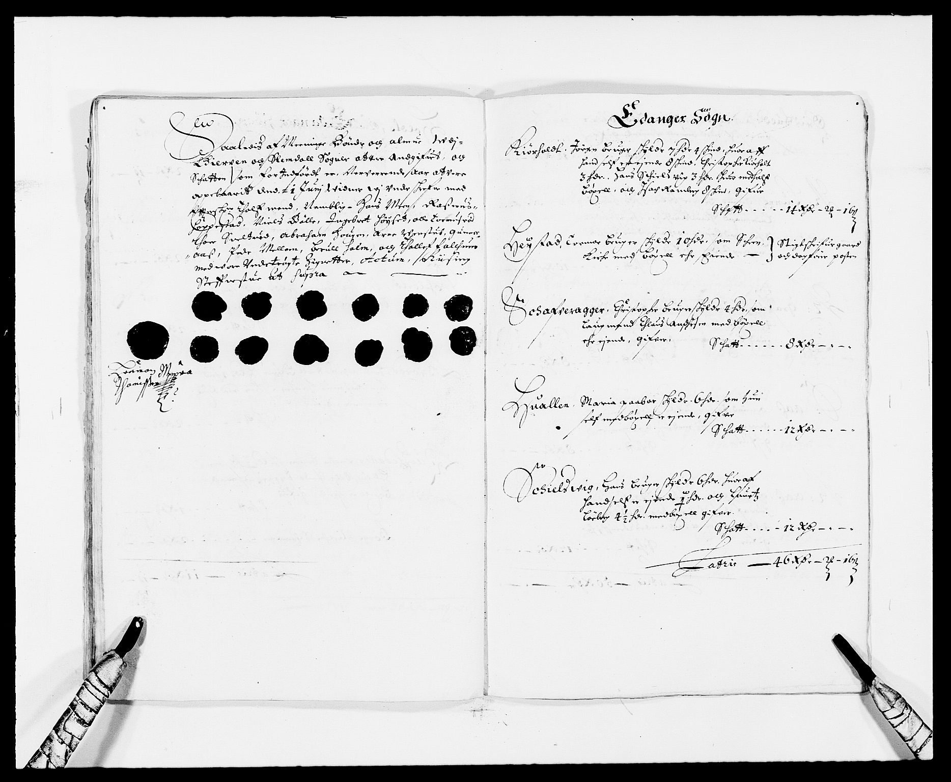 Rentekammeret inntil 1814, Reviderte regnskaper, Fogderegnskap, AV/RA-EA-4092/R34/L2042: Fogderegnskap Bamble, 1673-1675, p. 163