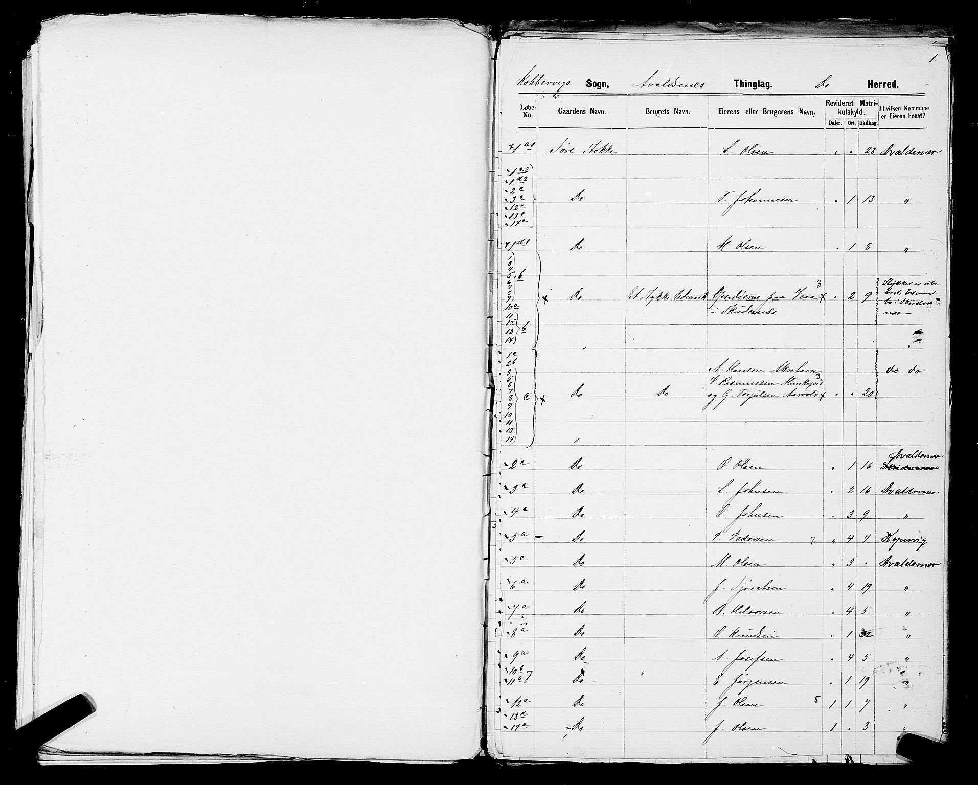 SAST, 1875 census for 1147L Avaldsnes/Avaldsnes og Kopervik, 1875, p. 40