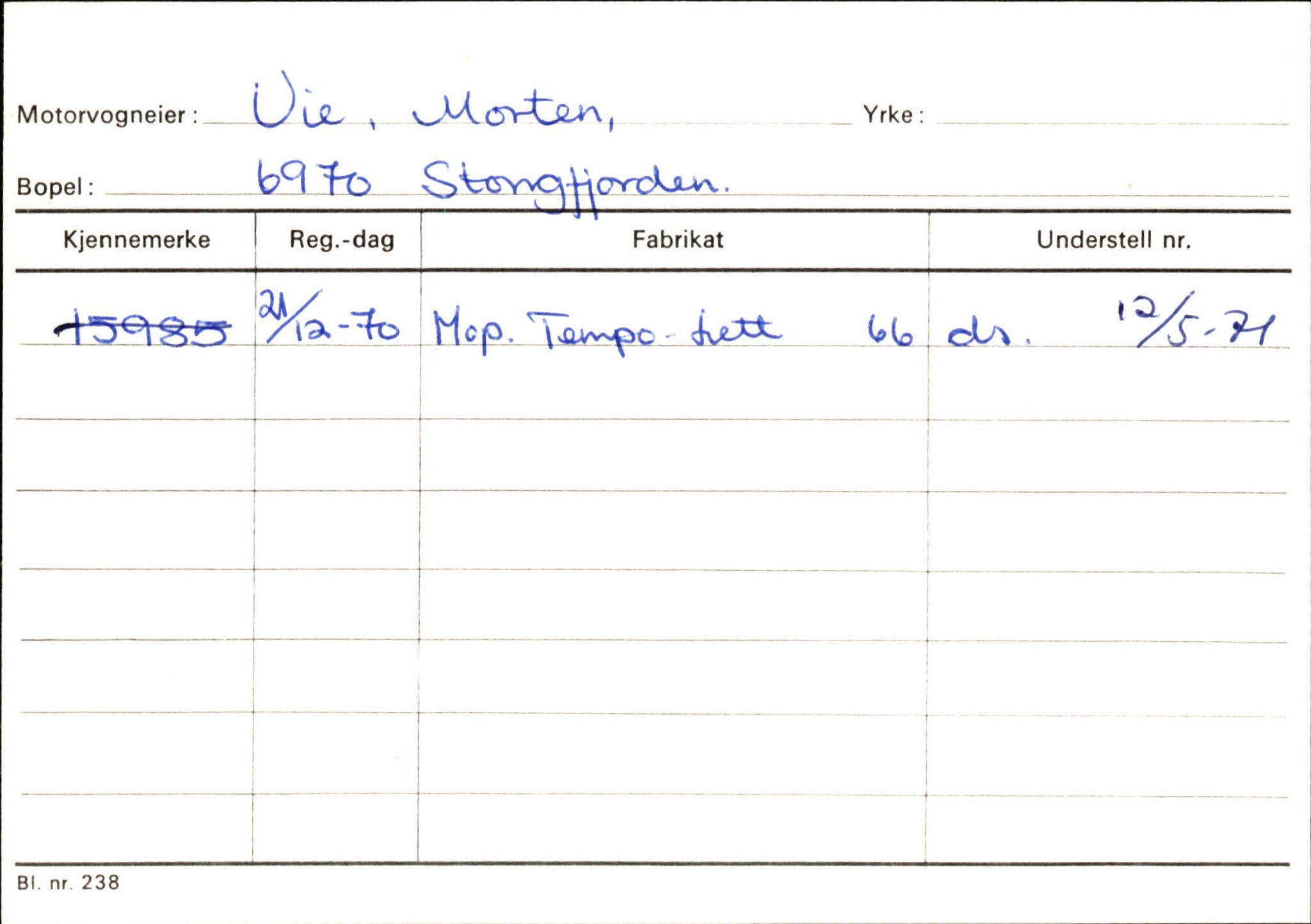 Statens vegvesen, Sogn og Fjordane vegkontor, AV/SAB-A-5301/4/F/L0132: Eigarregister Askvoll A-Å. Balestrand A-Å, 1945-1975, p. 1404