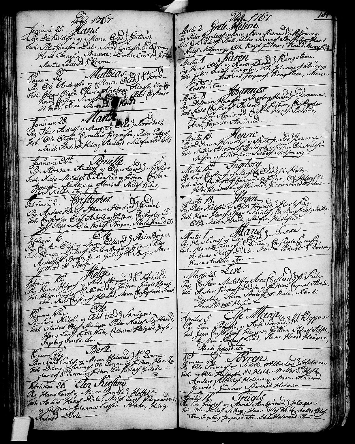 Stokke kirkebøker, AV/SAKO-A-320/F/Fa/L0002: Parish register (official) no. I 2, 1732-1770, p. 184