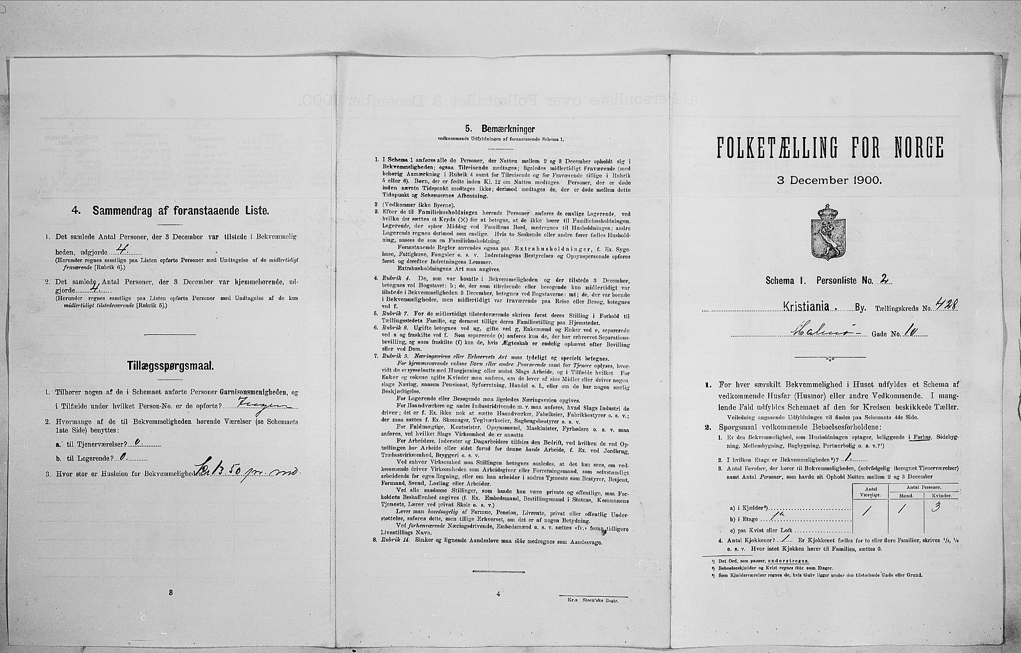 SAO, 1900 census for Kristiania, 1900, p. 54469