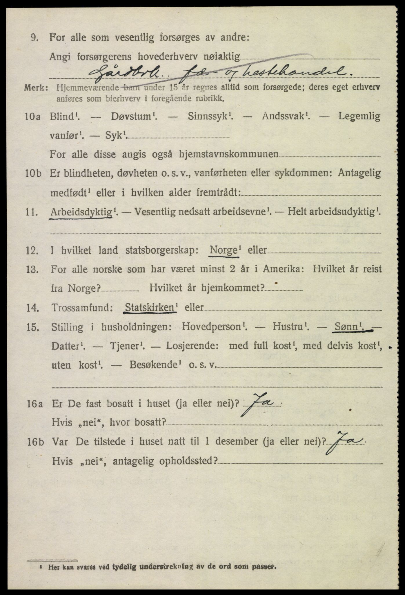 SAH, 1920 census for Nord-Fron, 1920, p. 6073